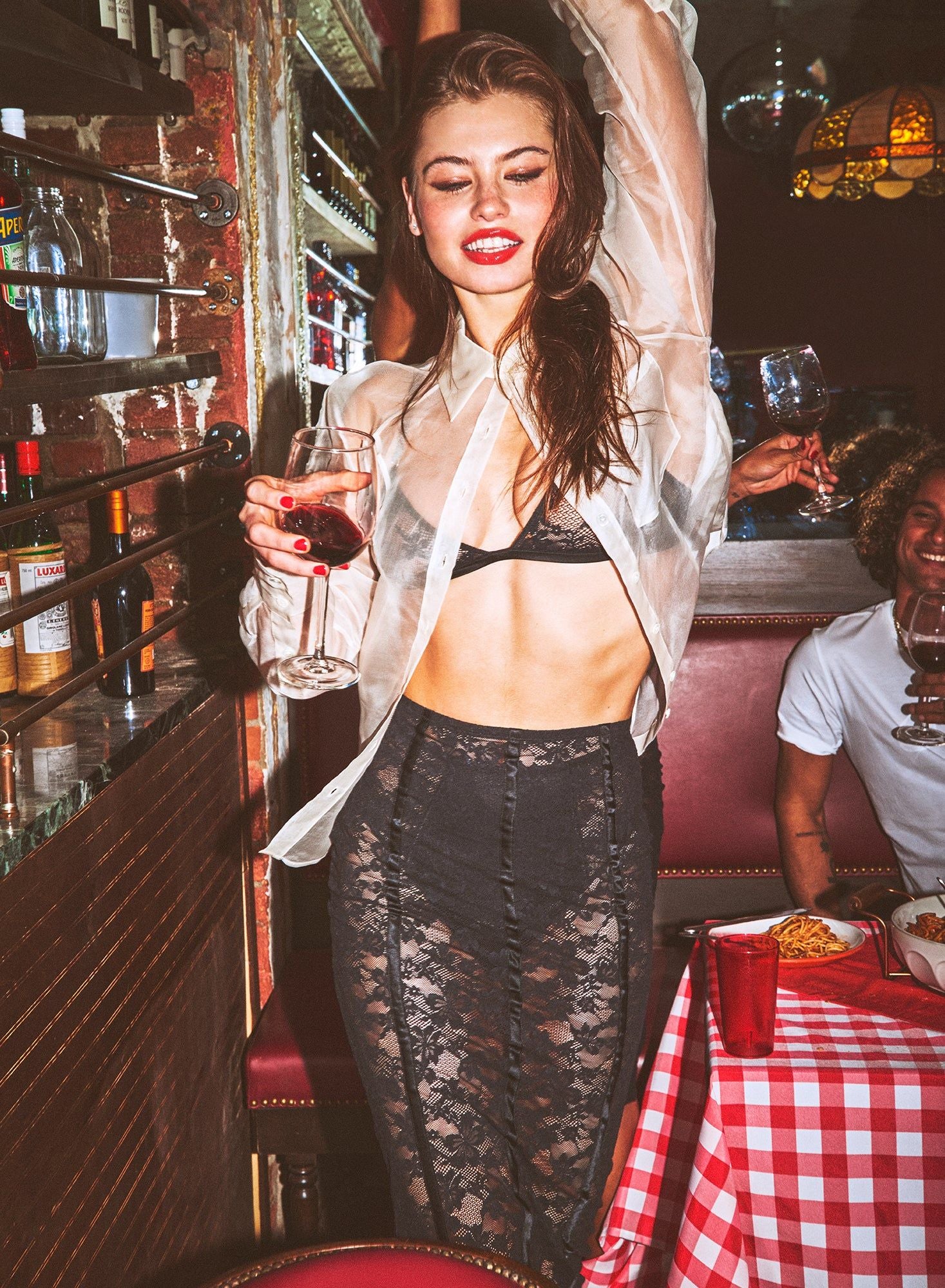 Le Stretch Lace Skirt