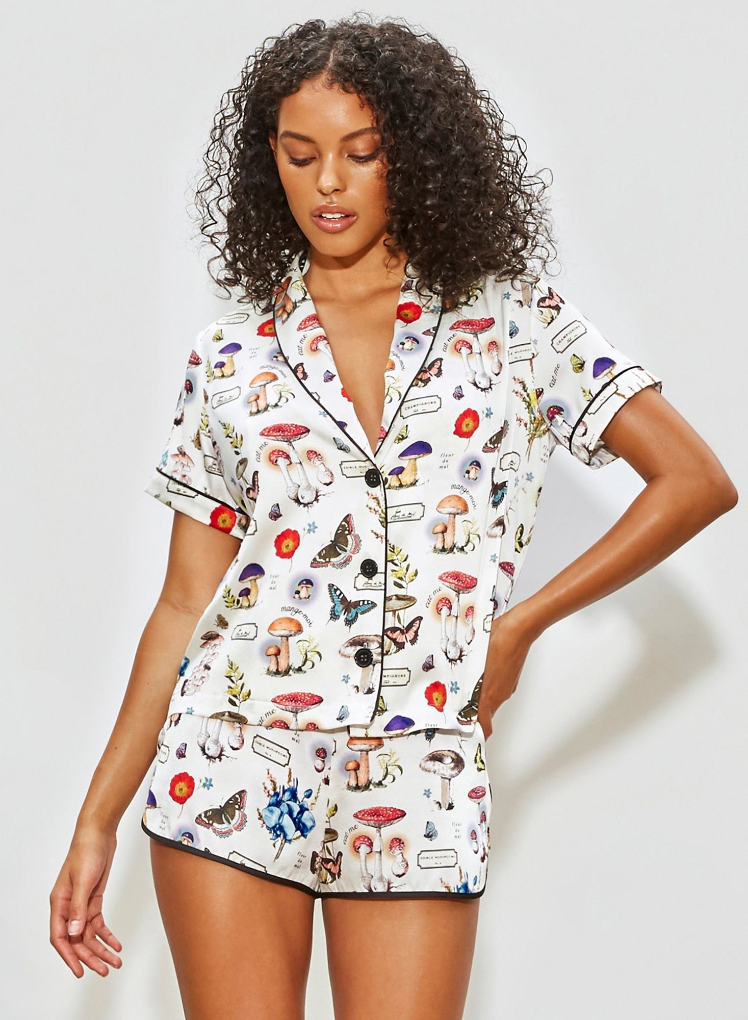 Magical Mushroom Silk PJ Top