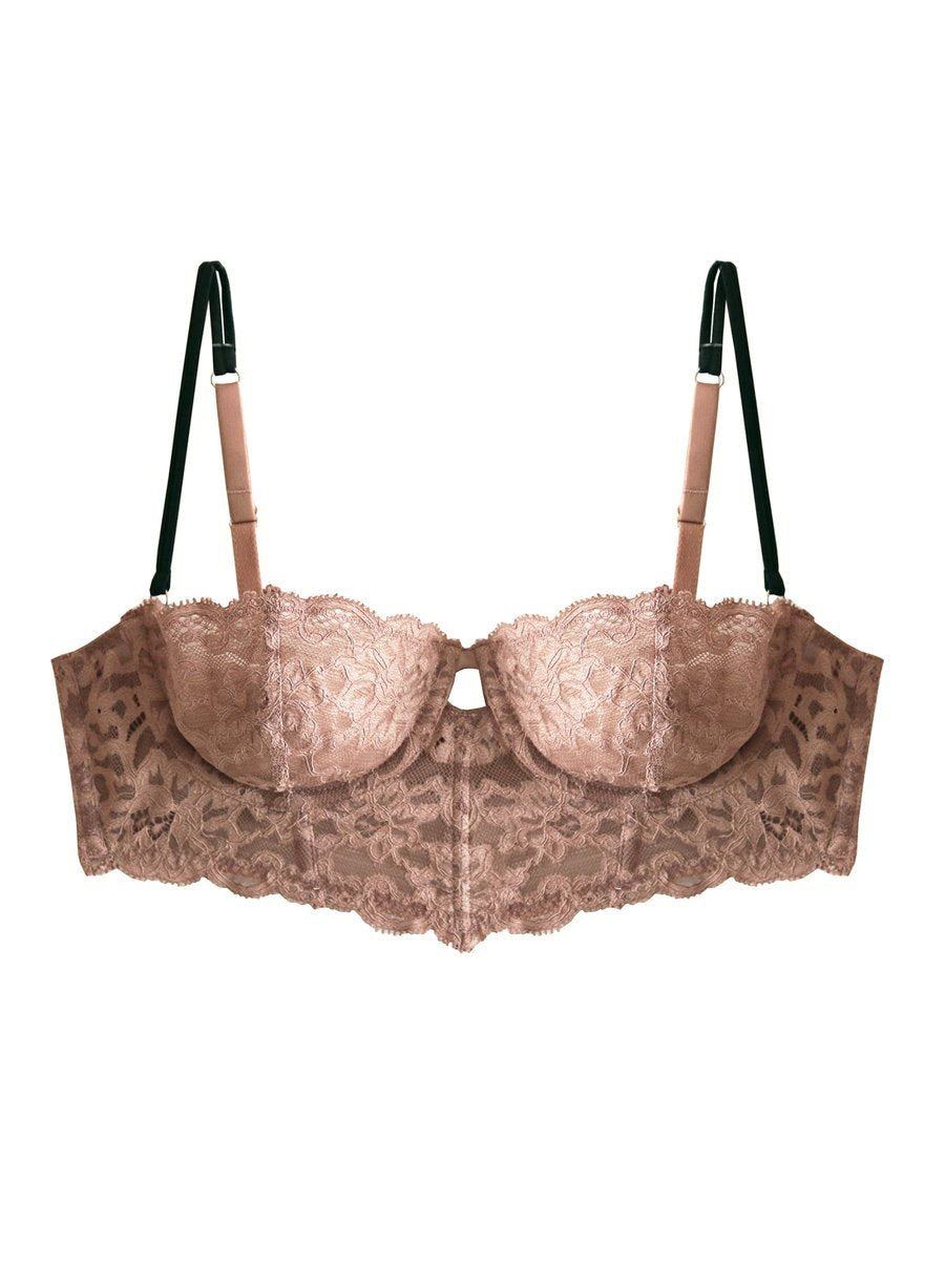 Tan Longline Balconette Bra