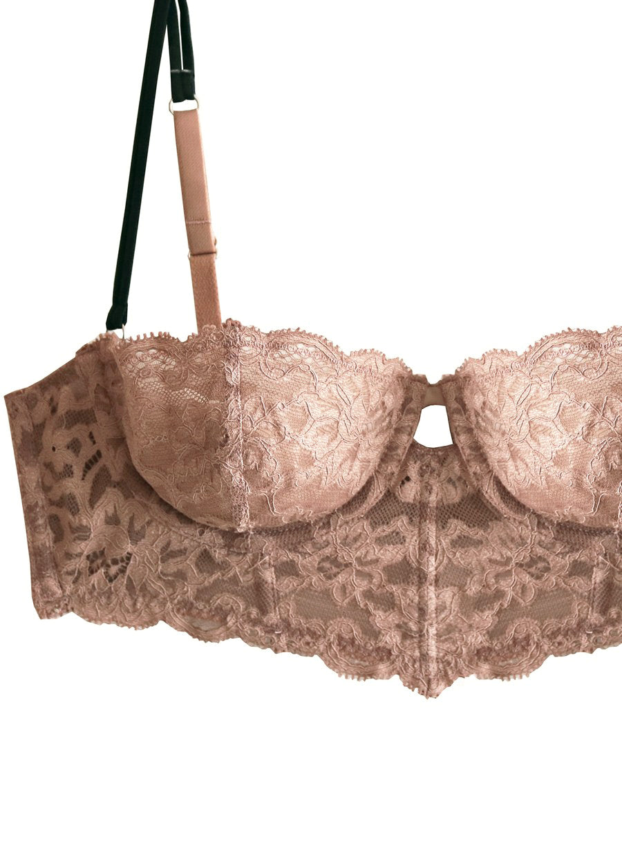 Tan Longline Balconette Bra