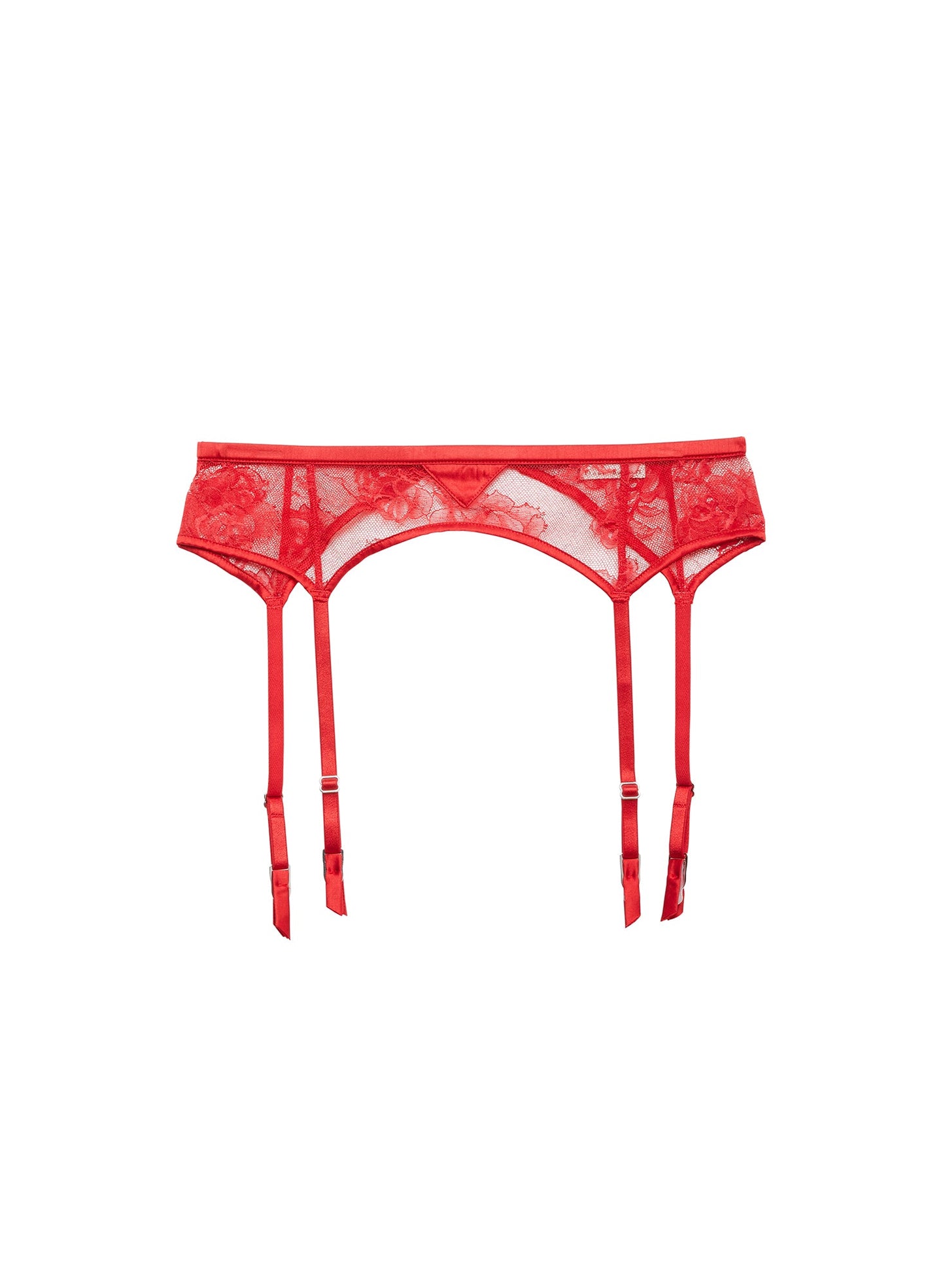 Lace Garter Belt Rouge