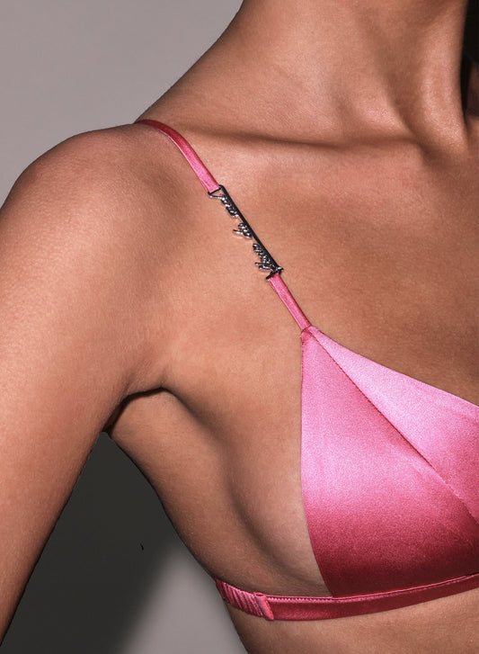 Fleur du Luxe Triangle Bra Pink