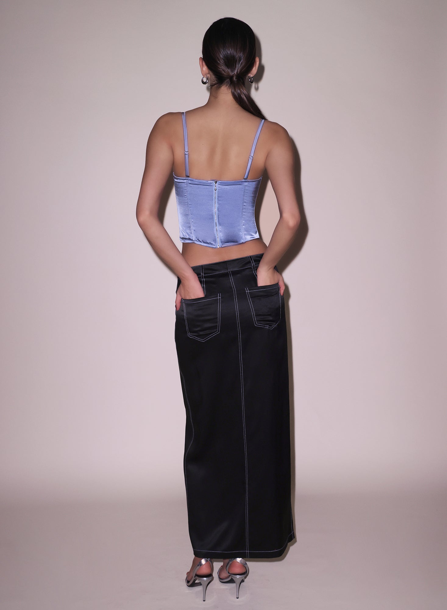 Luxury Silk Maxi Skirt