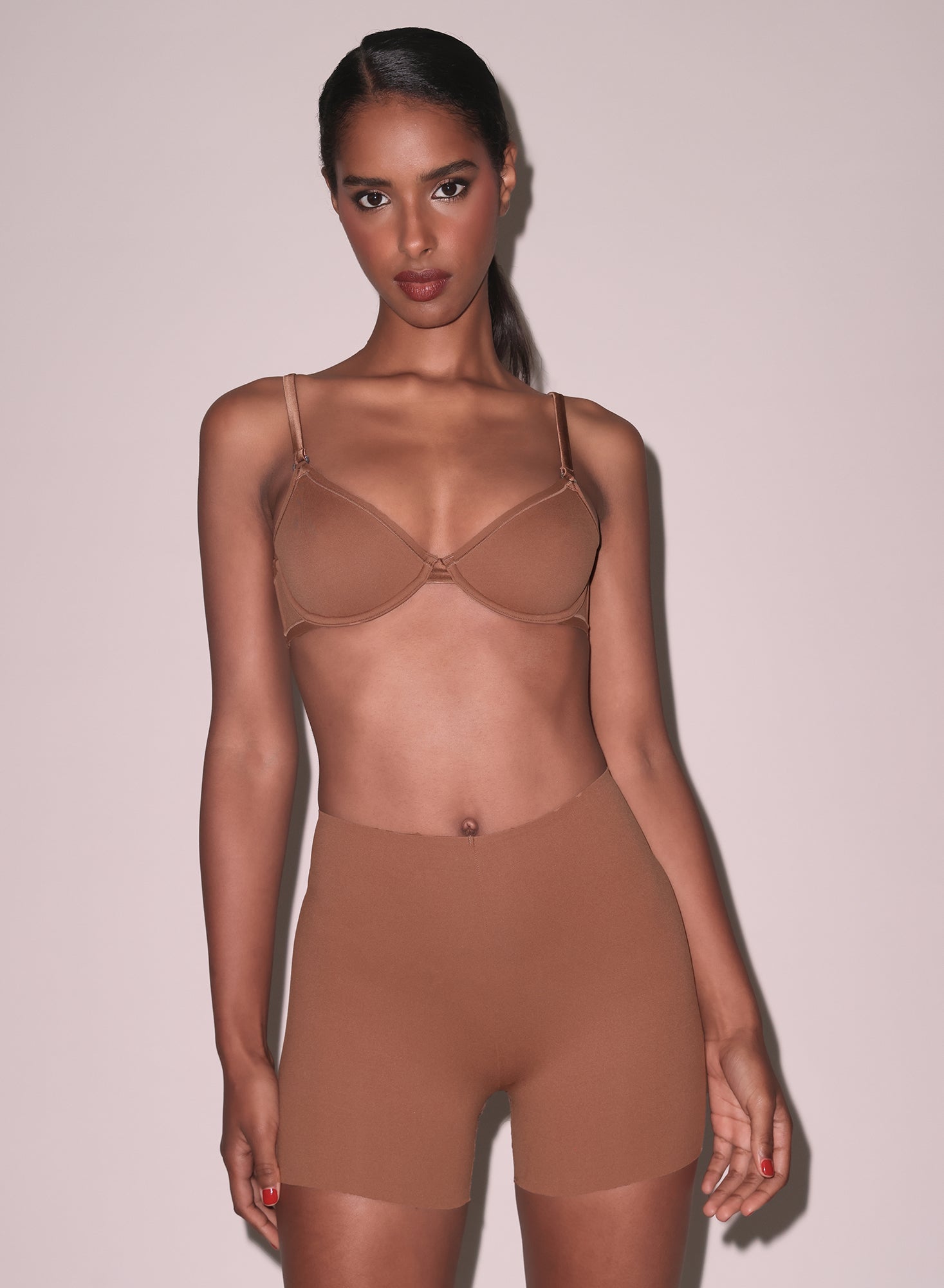 Le Stretch Micro Caramel Short