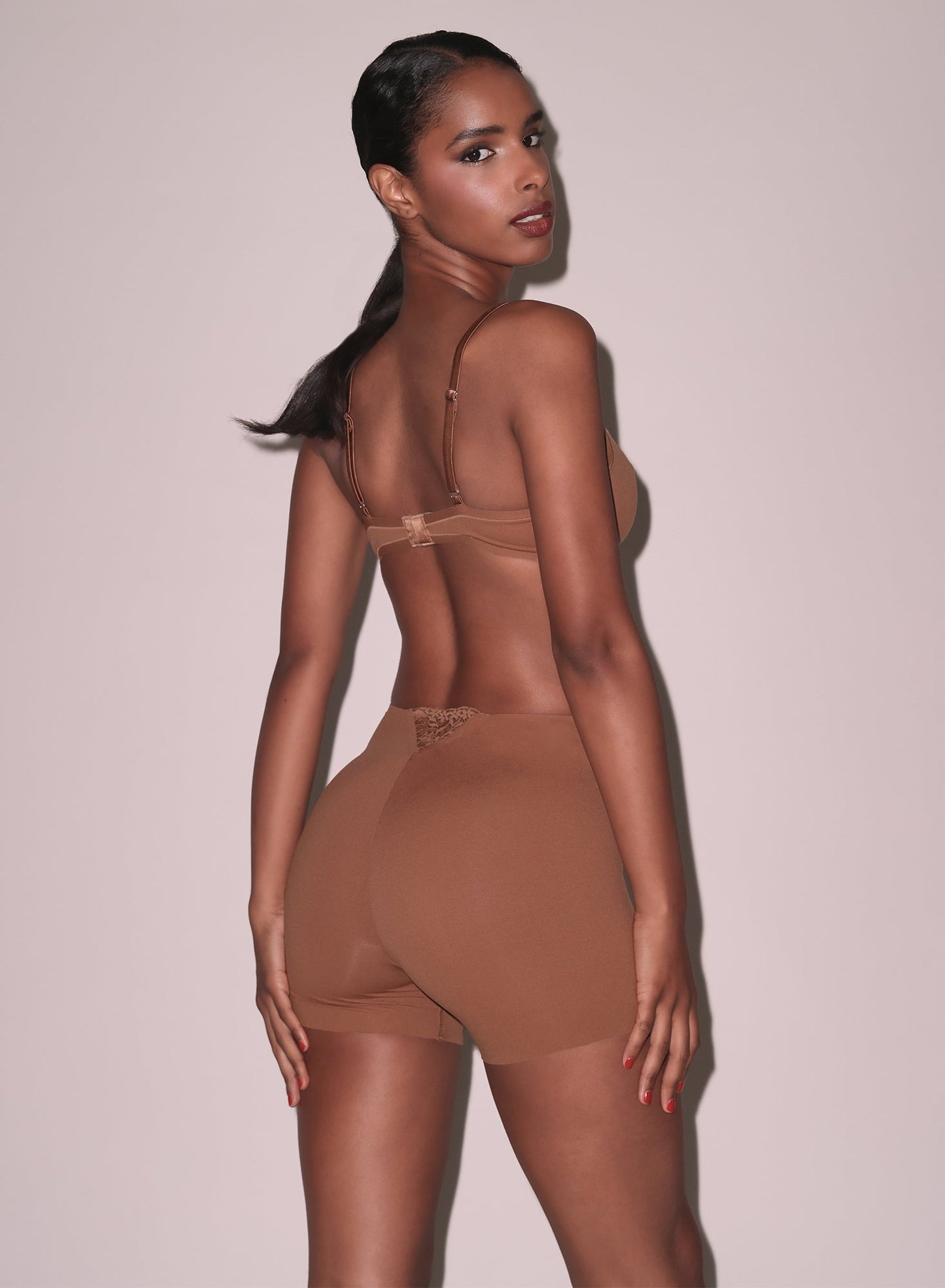 Le Stretch Micro Caramel Short