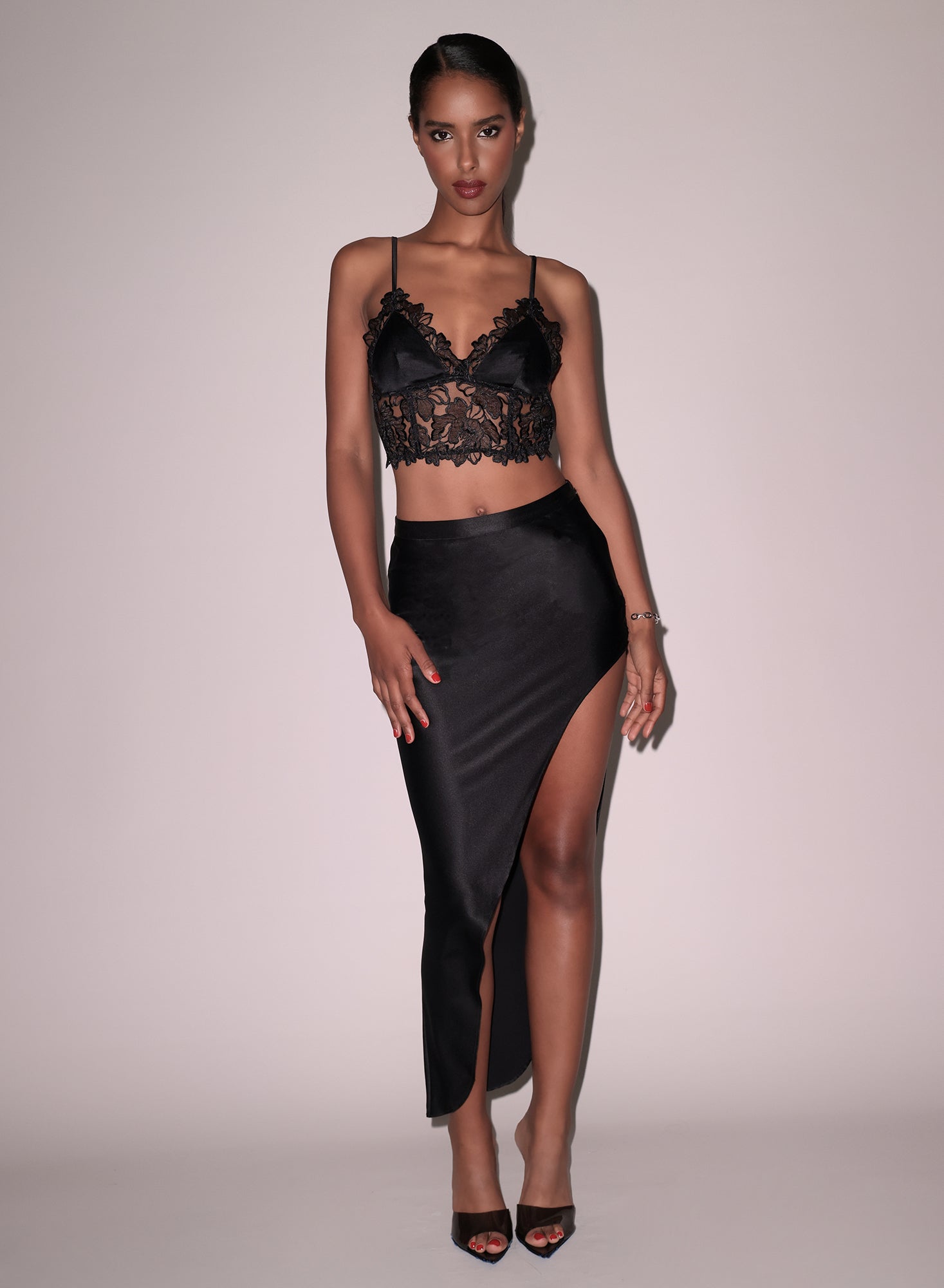 Whitney Embroidery Longline Bra