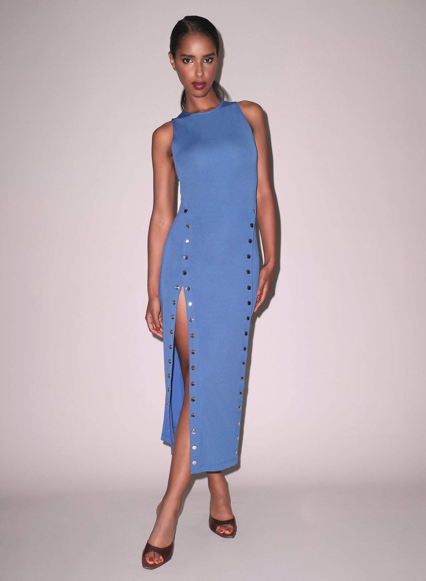 Dusk Blue Undo Me Racer Dress