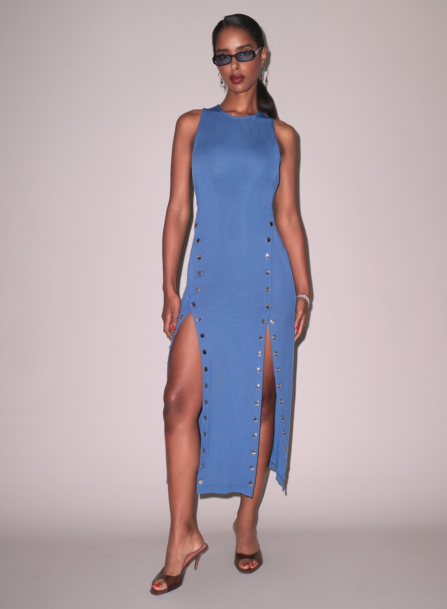 Dusk Blue Undo Me Racer Dress