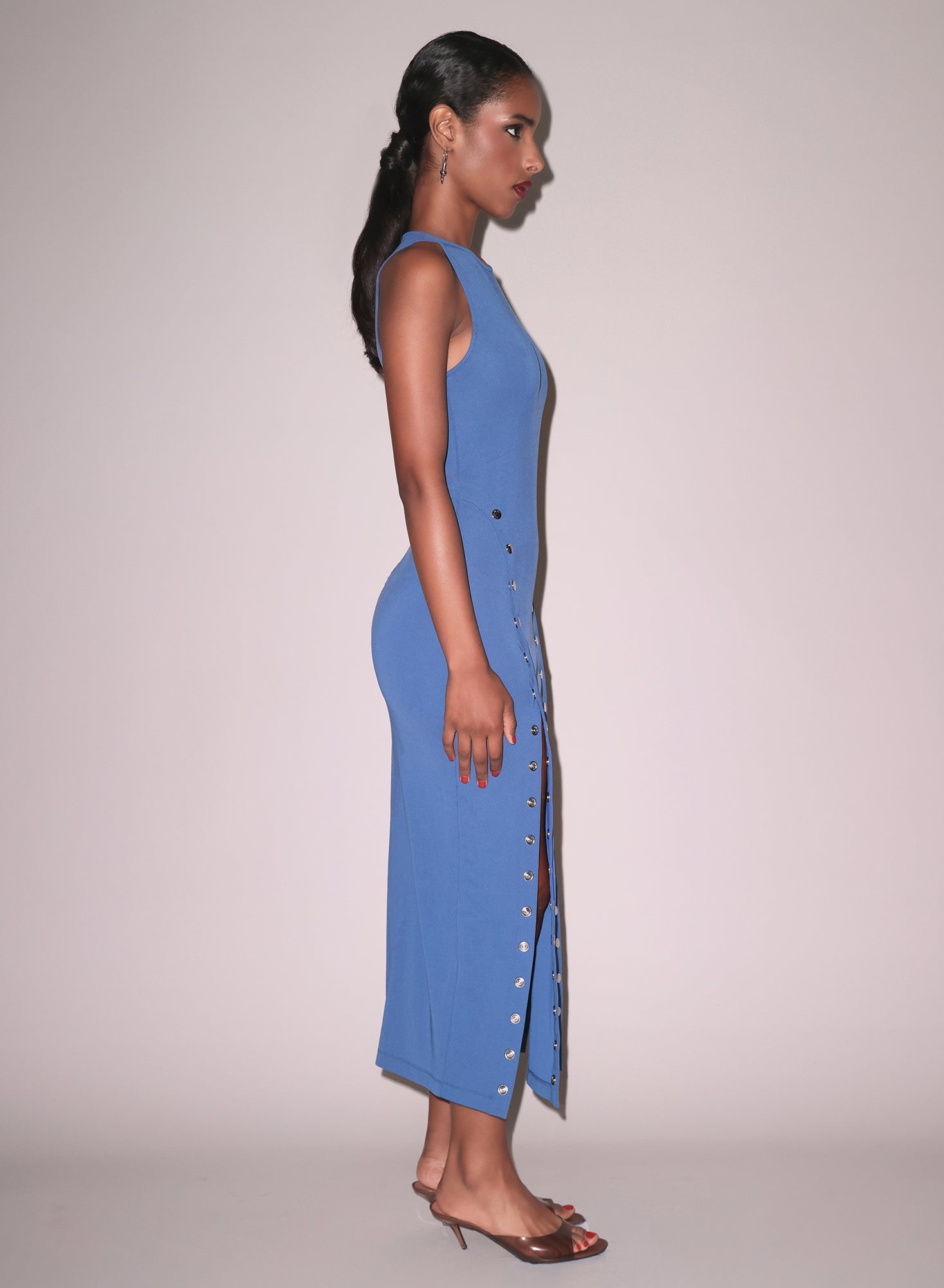 Dusk Blue Undo Me Racer Dress