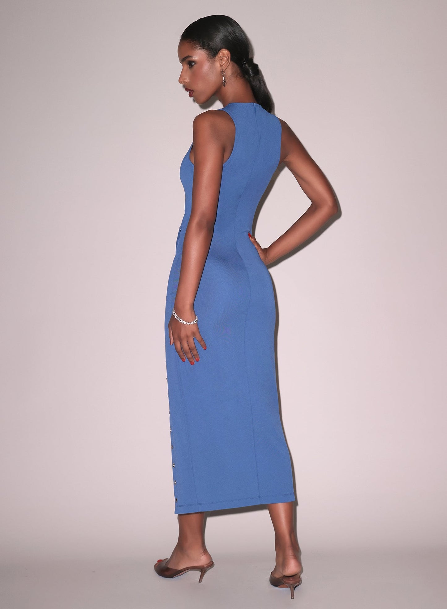 Dusk Blue Undo Me Racer Dress