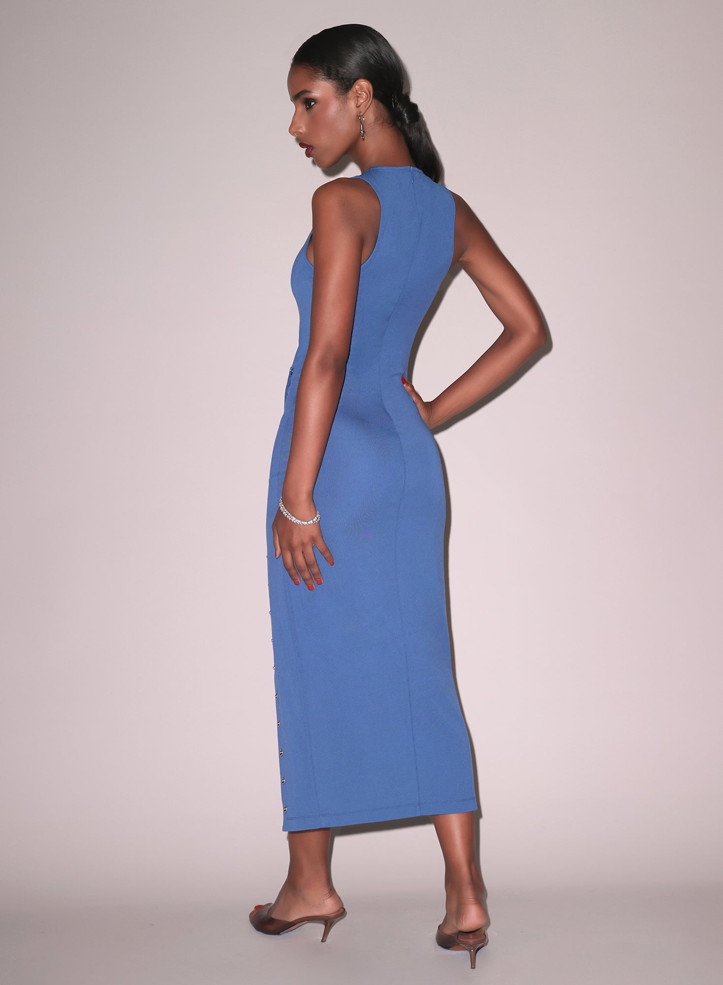 Dusk Blue Undo Me Racer Dress