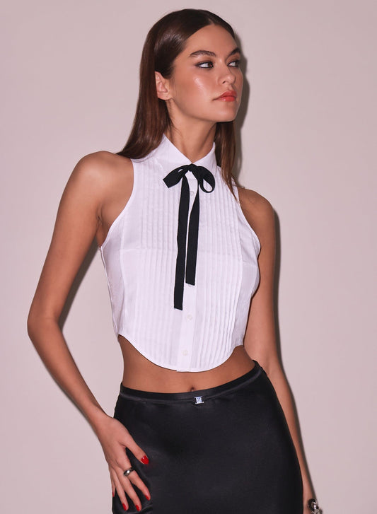 Ivory Bib Top