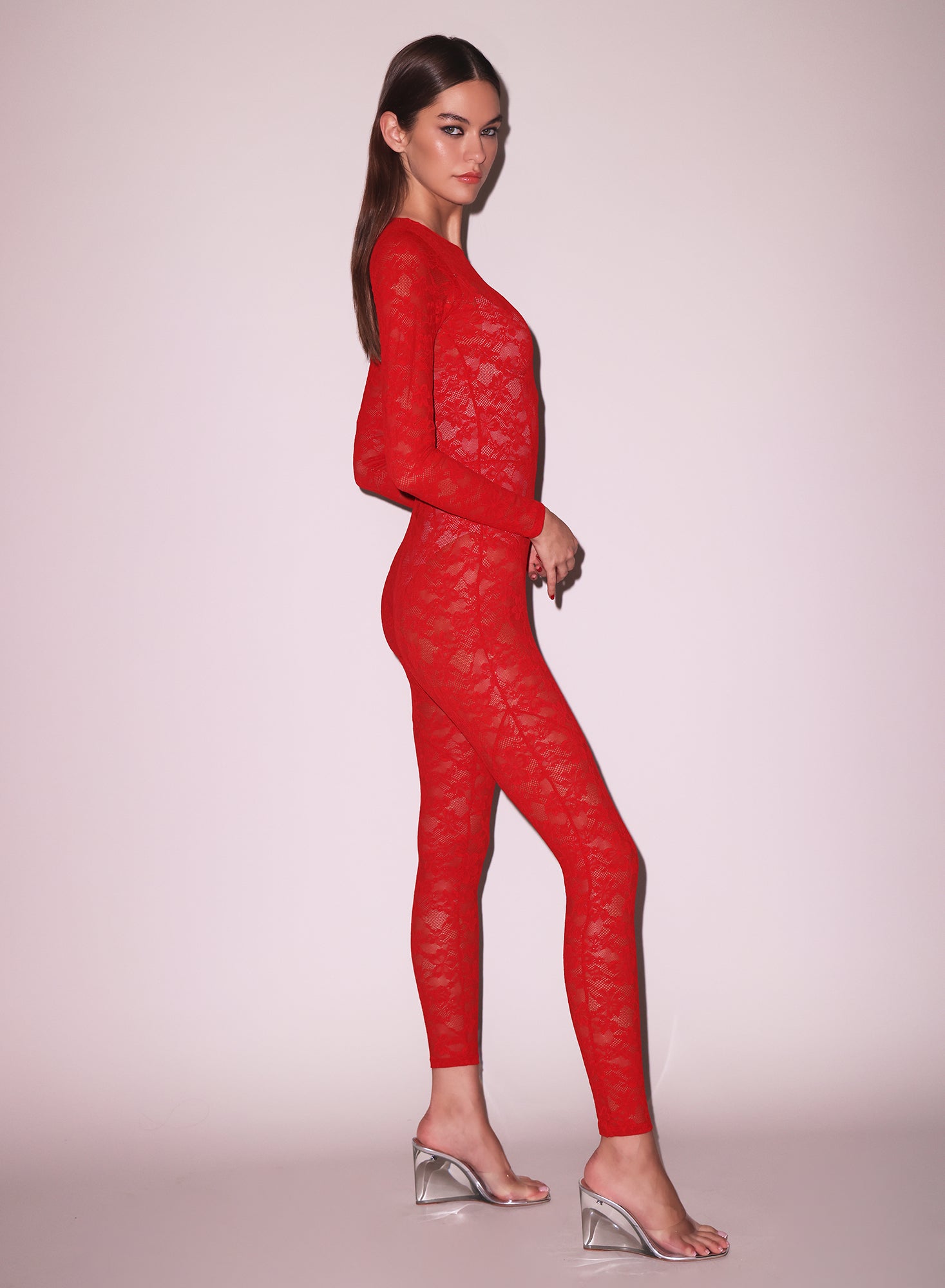 Sexy Stretch Lace Jumpsuit