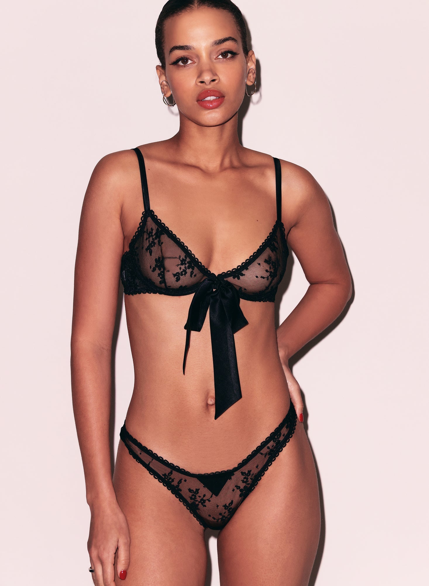 Untie Me Cheeky Black Lace