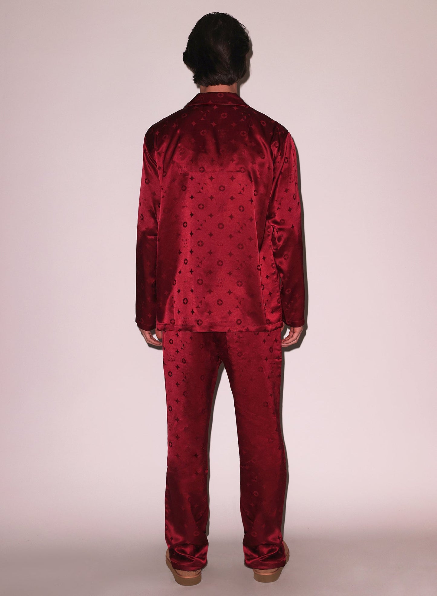 Silk Jacquard Pajama Top Barolo Luxury