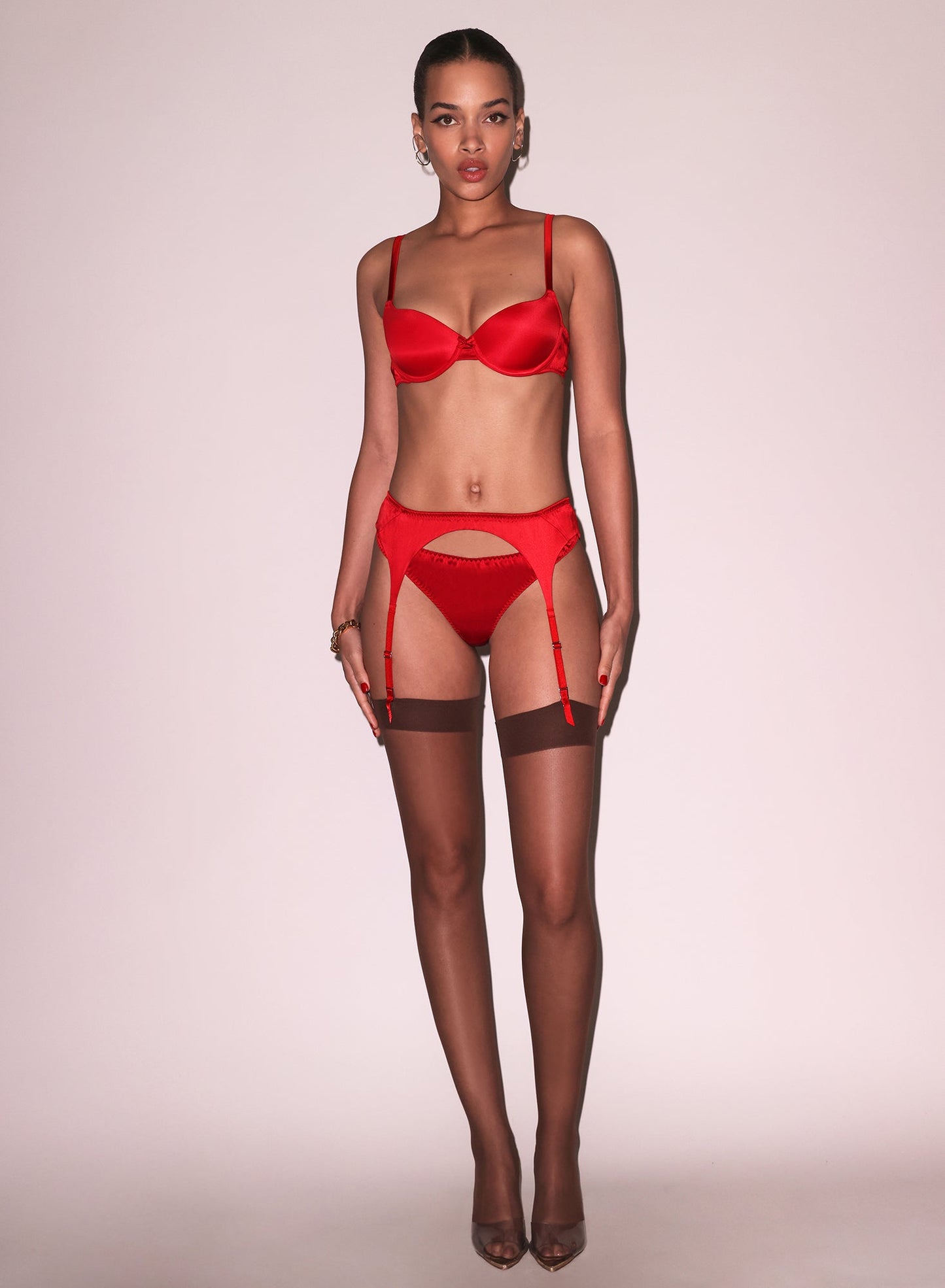 Seamless Luxe Balconette Bra Rouge