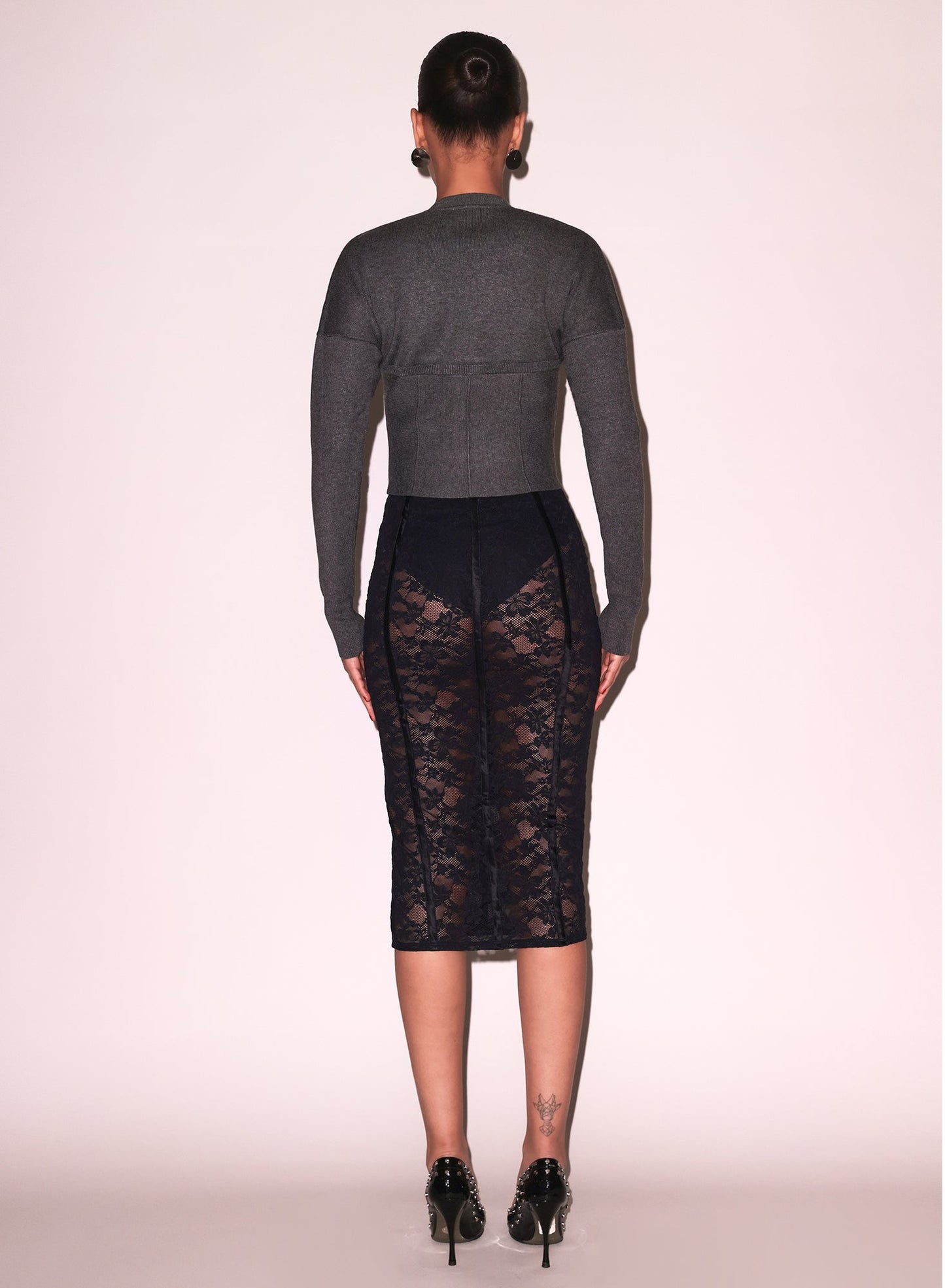 Le Stretch Lace Skirt