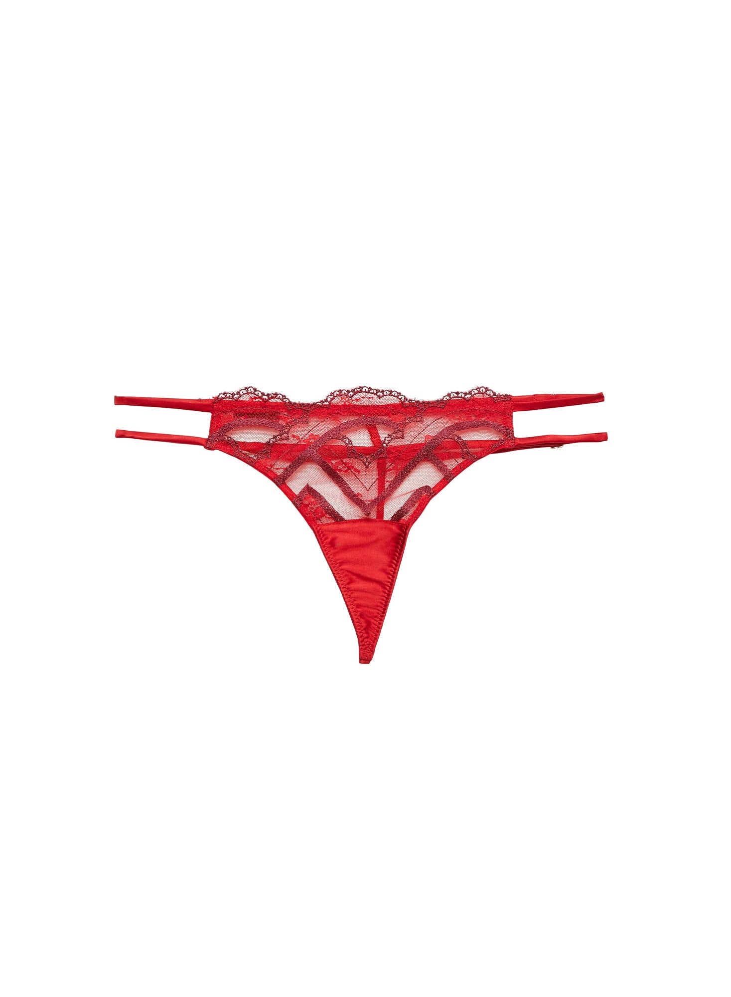 Rouge Hendrix Embroidery V-String