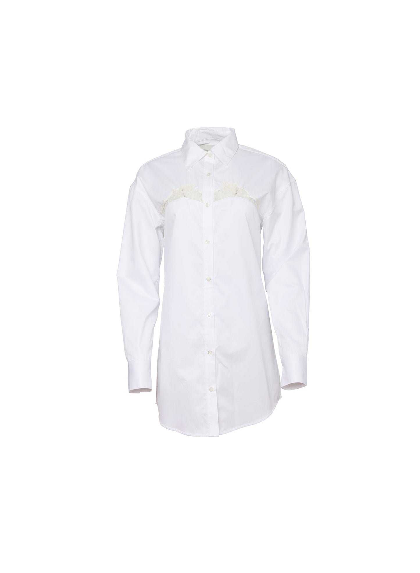 Women's Poplin Shirt Dress White