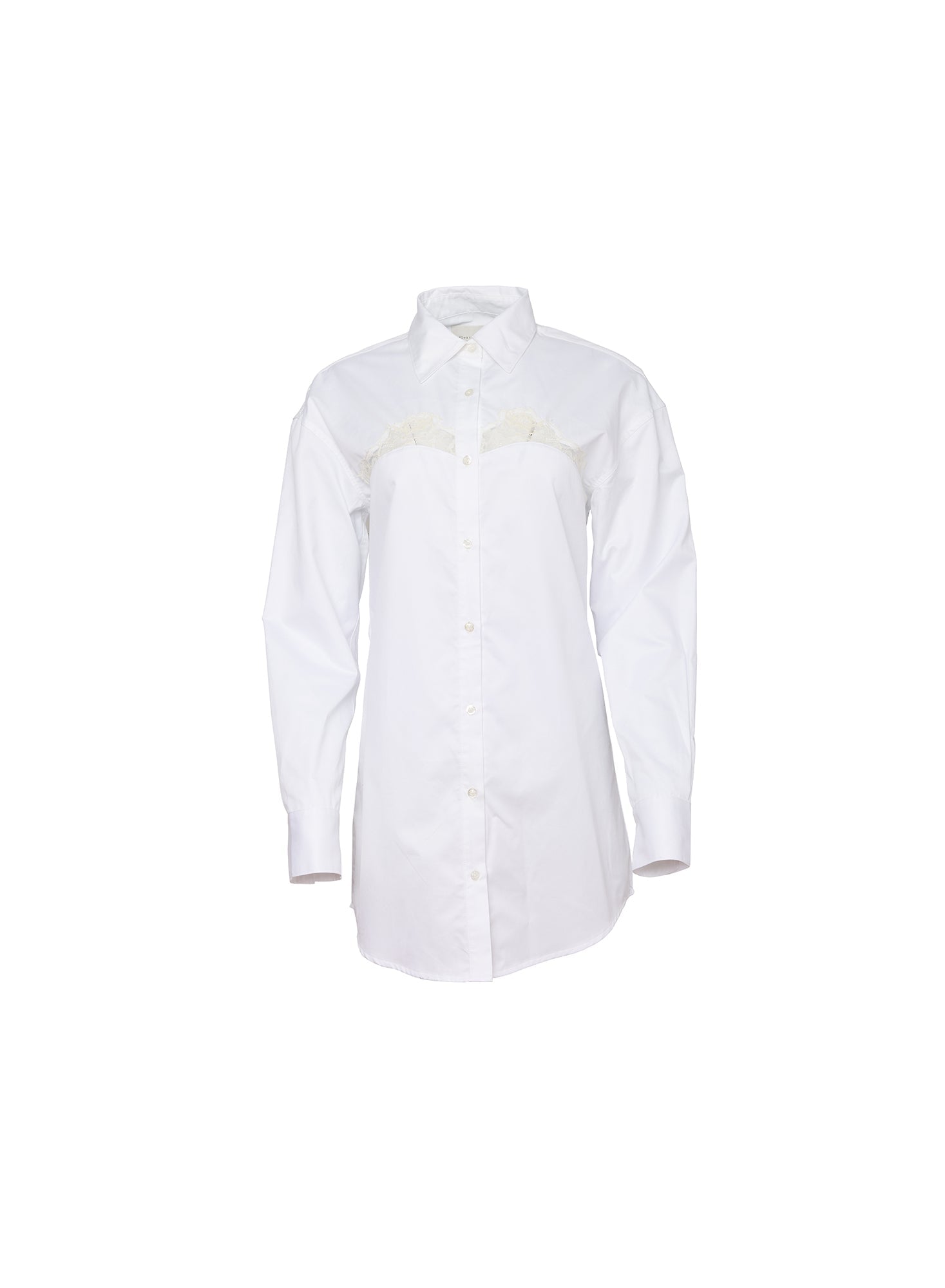 Women's Poplin Shirt Dress White