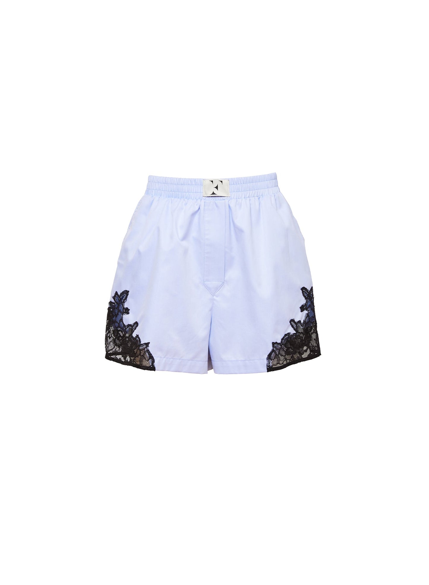 Ice Blue Lace Boxer Shorts