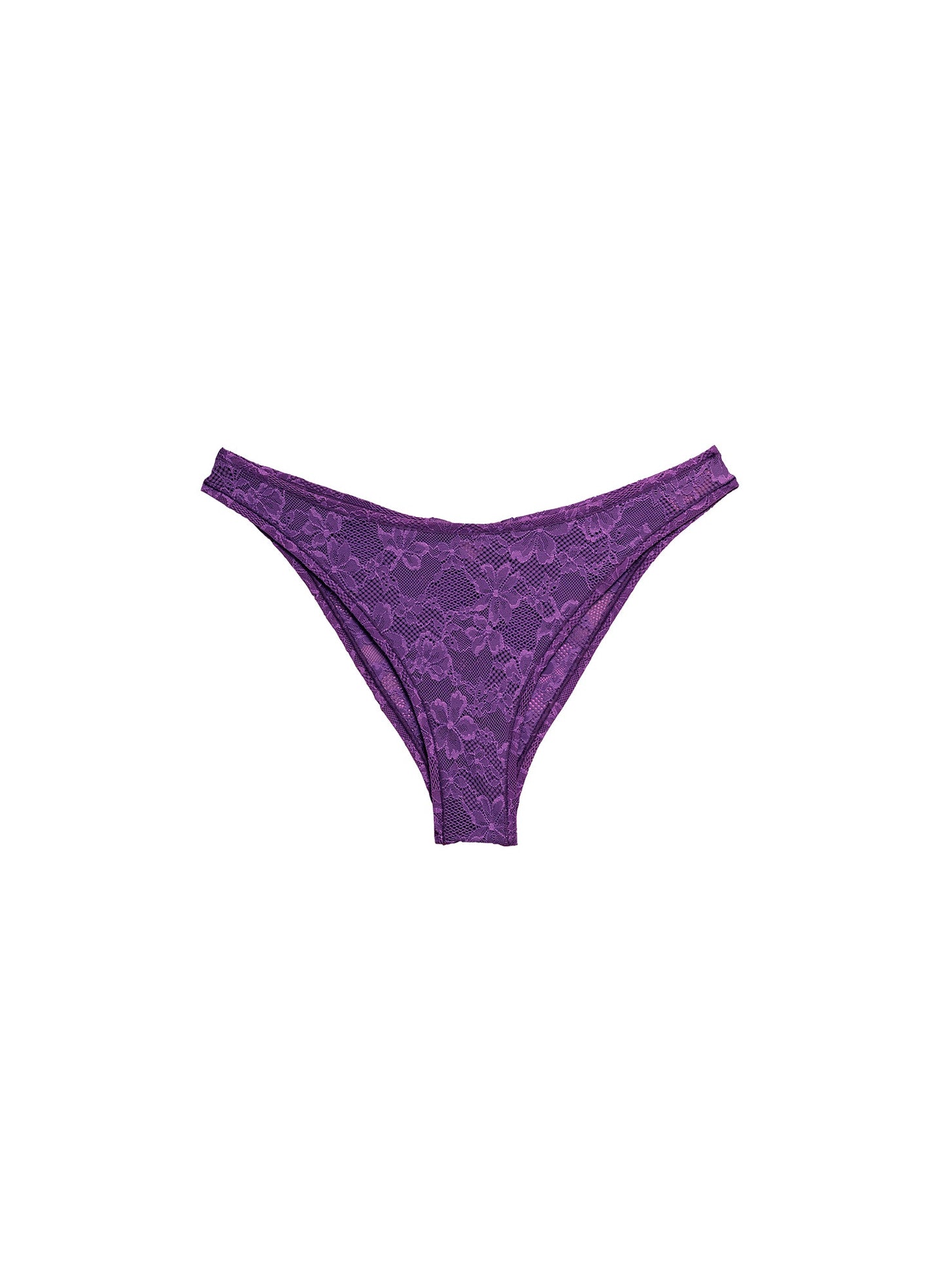 Le Stretch Lace Cheeky Deep Purple