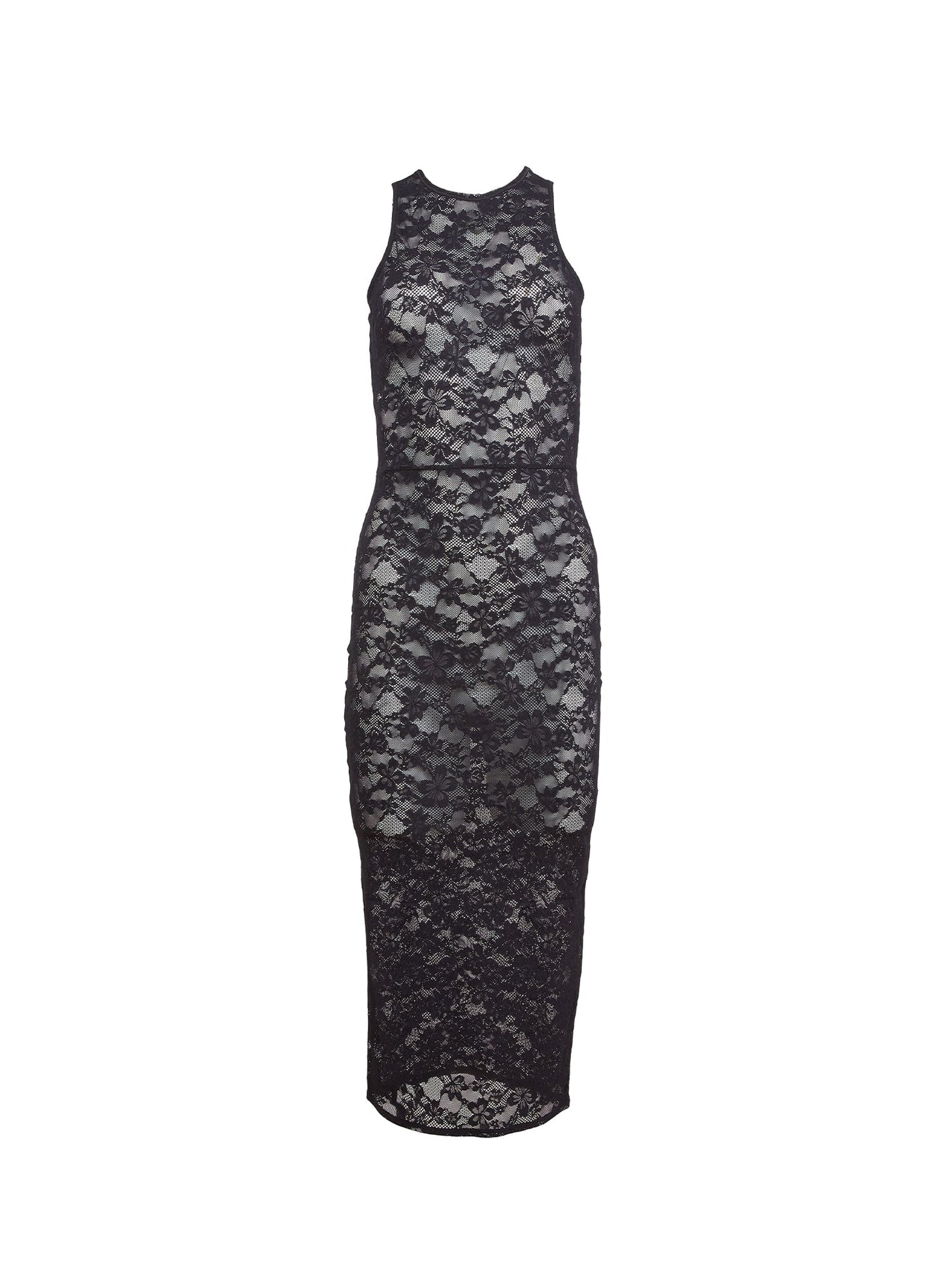 Le Stretch Lace Racer Tank Dress