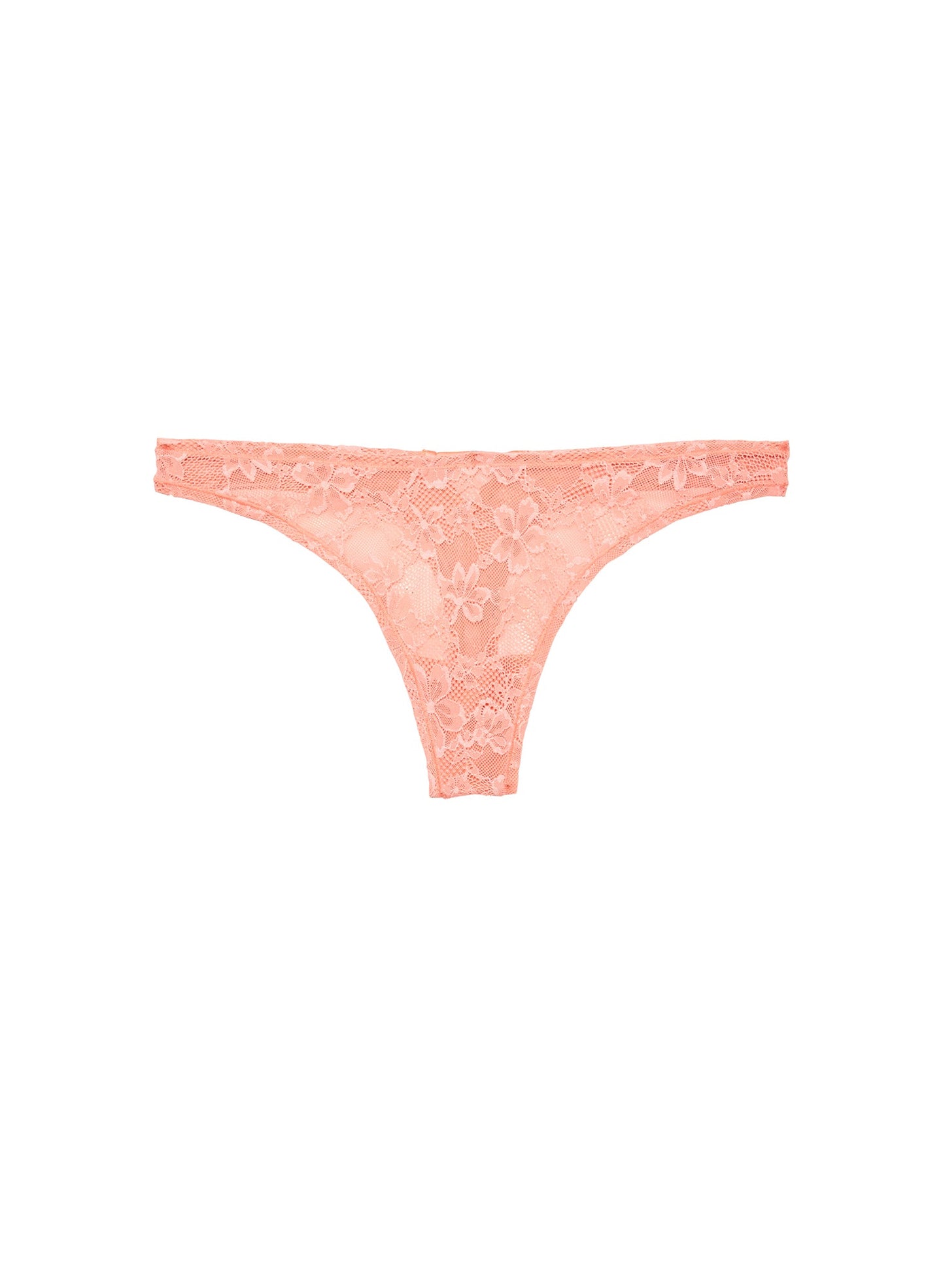 Le Stretch Lace Thong Apricot