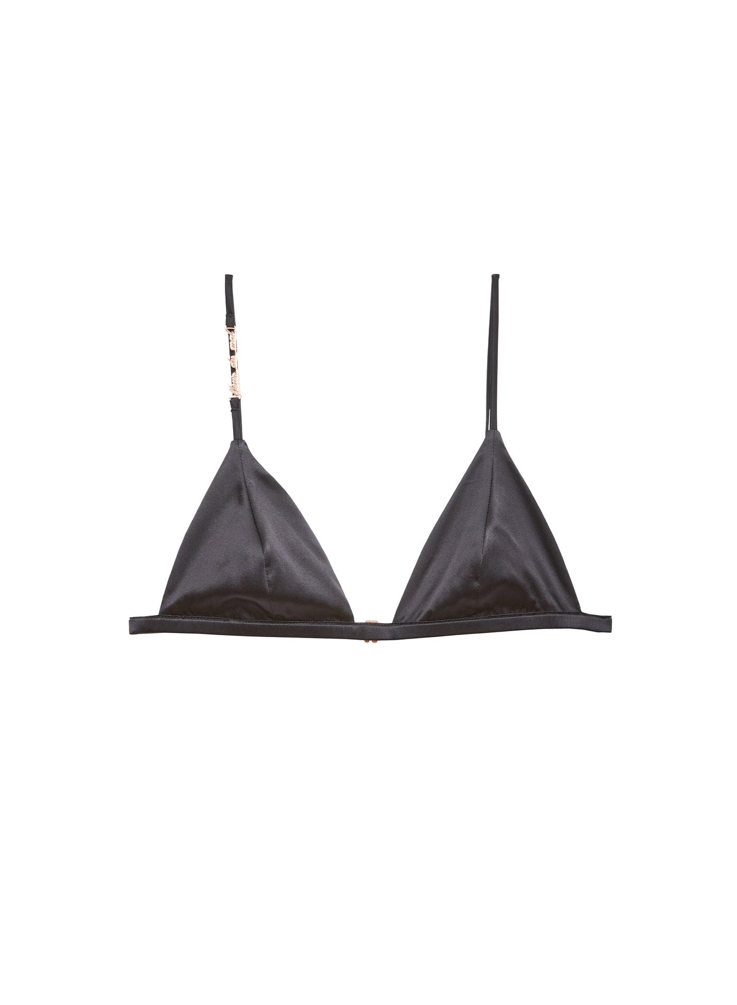 Luxe Triangle Bra Black