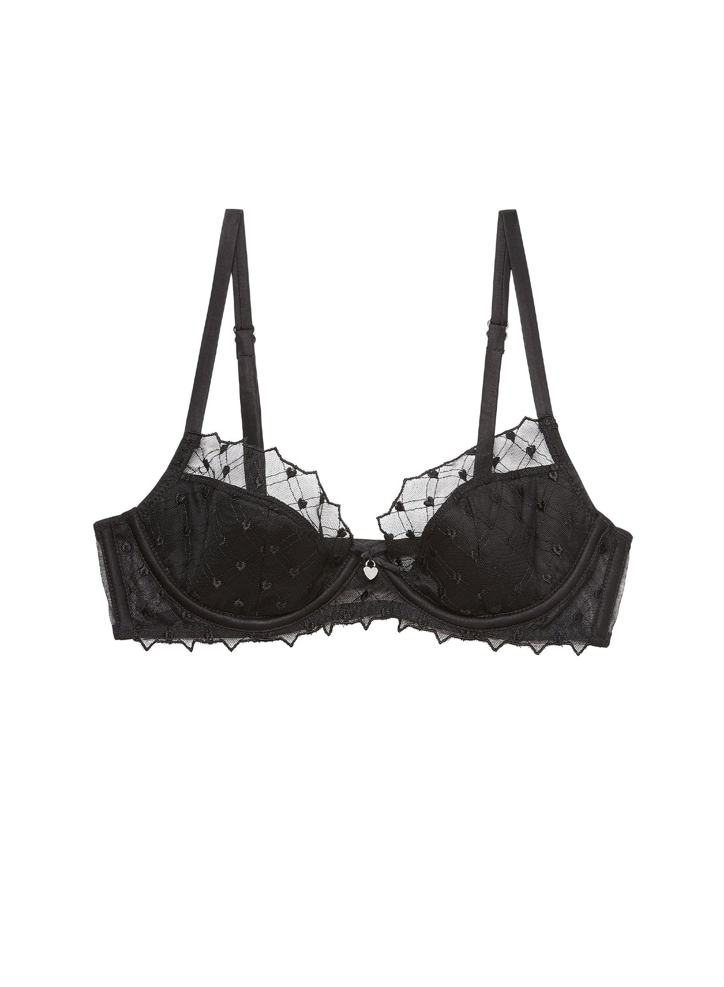 Love Lock Embroidery Half Lined Bra