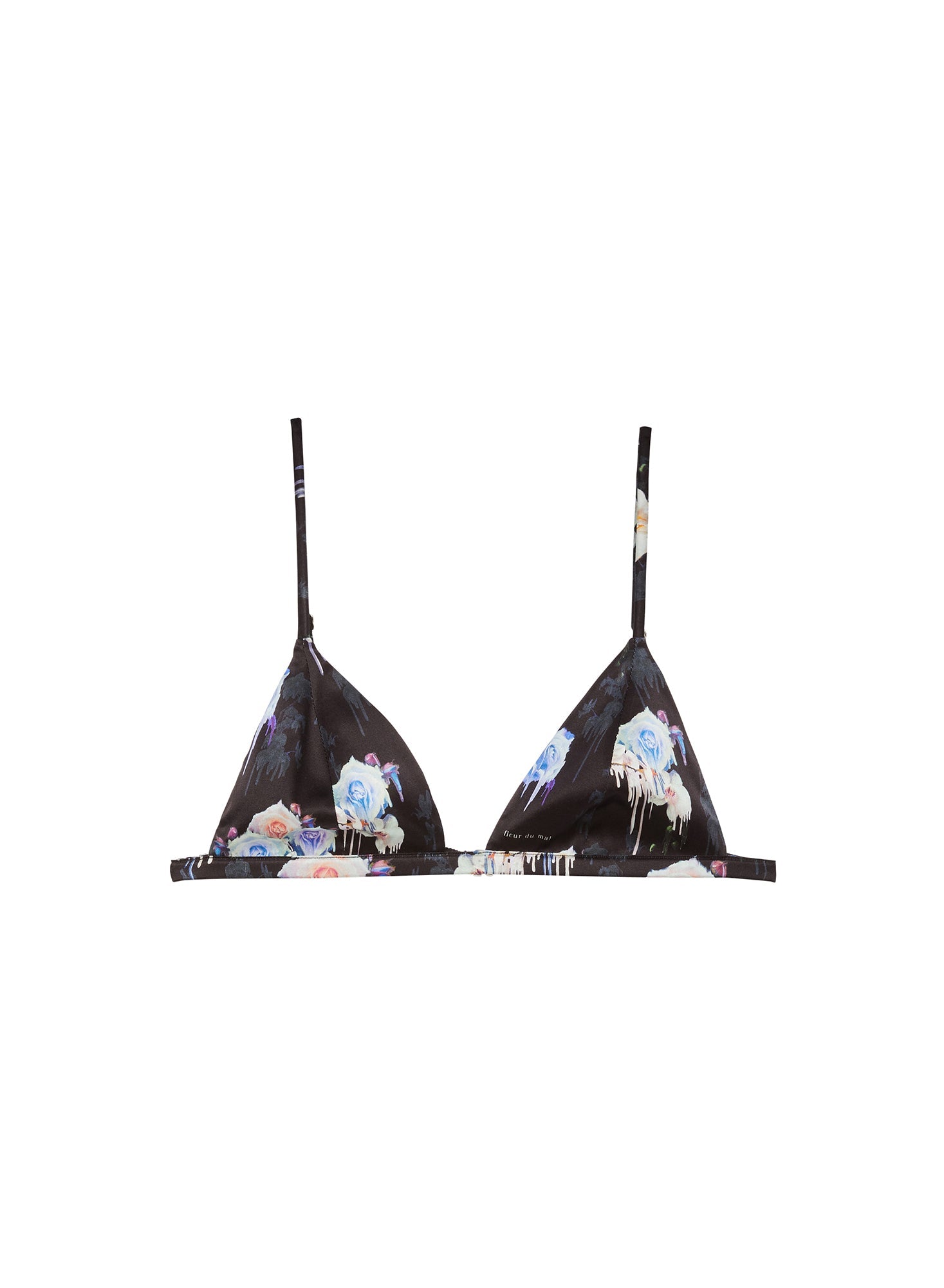 Luxe Triangle Bra Dripping Flowers