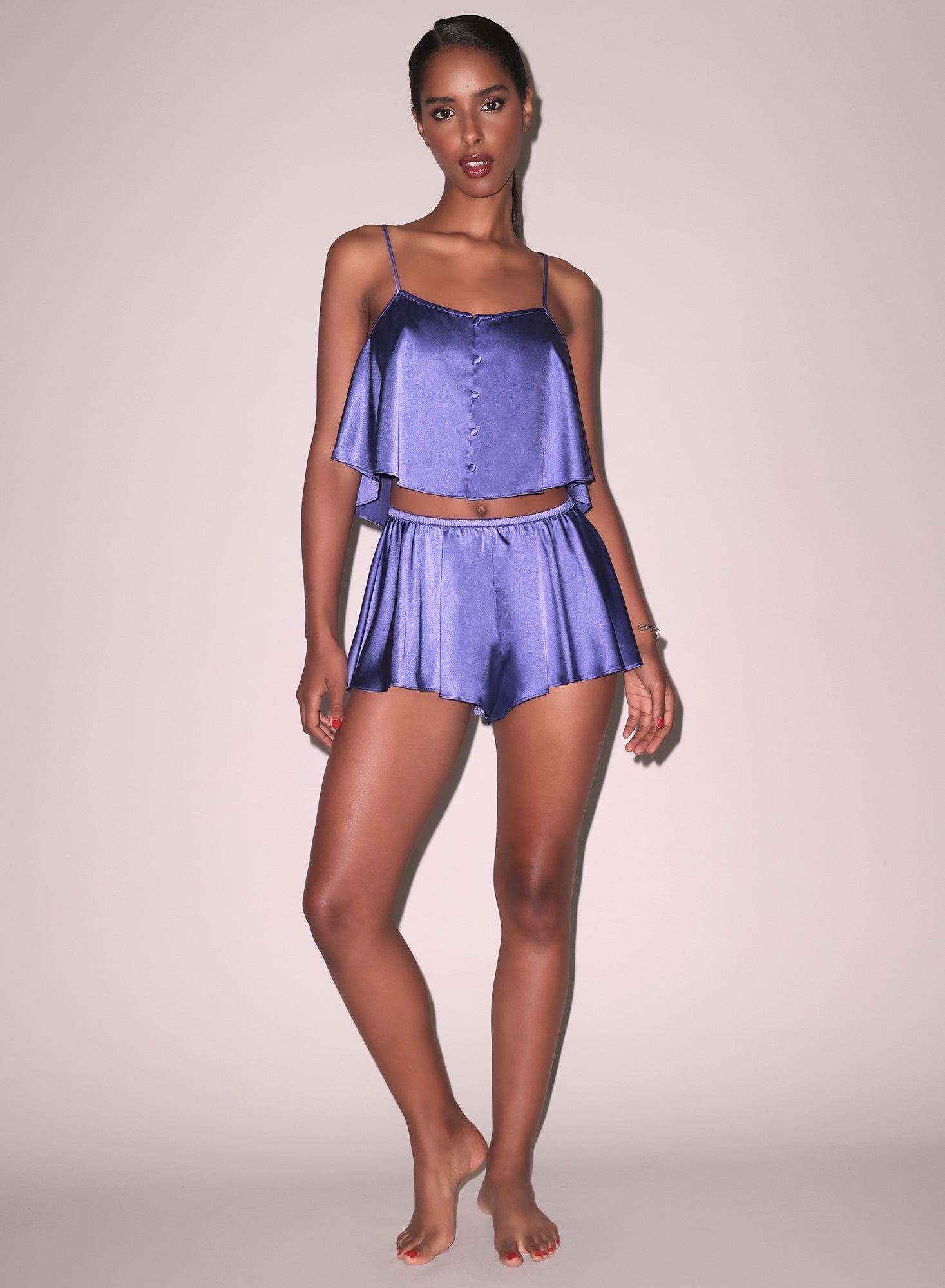 Luxe Flutter Cami Periwinkle