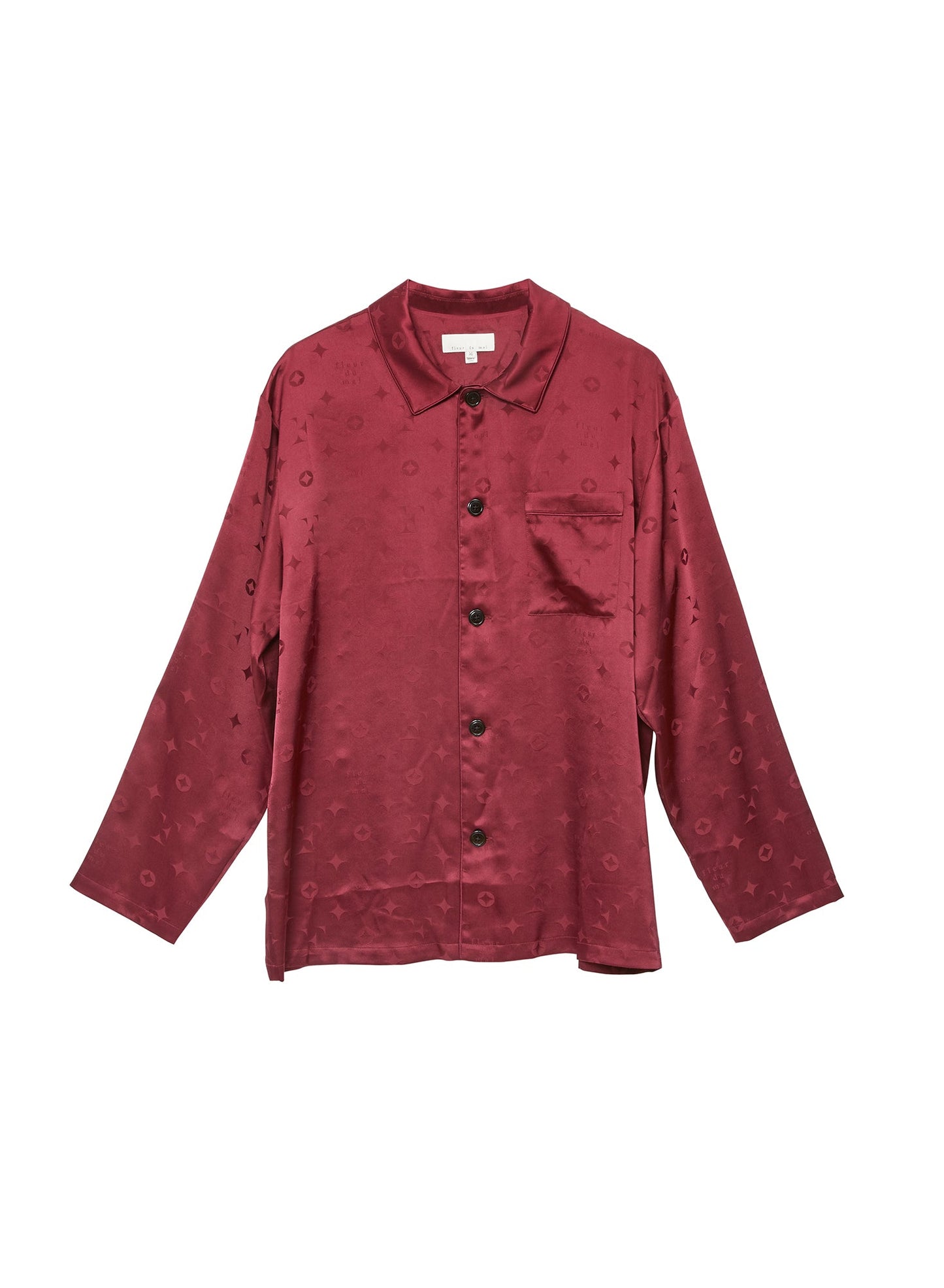 Silk Jacquard Pajama Top Barolo Luxury