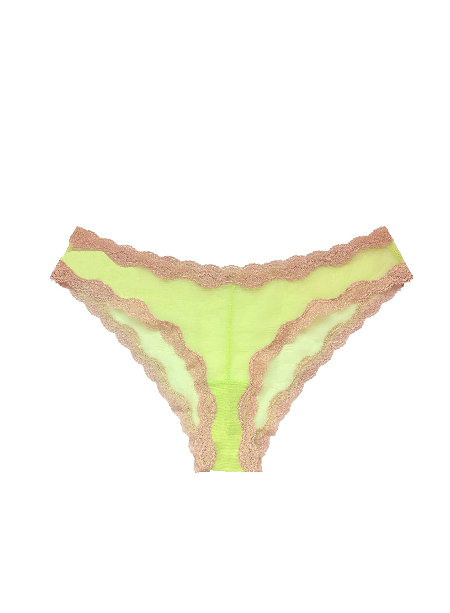 Neon Lemon Sheer Tulle Bikini