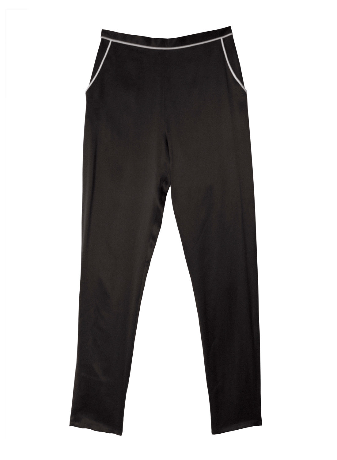 Silk Pajama Pant Black