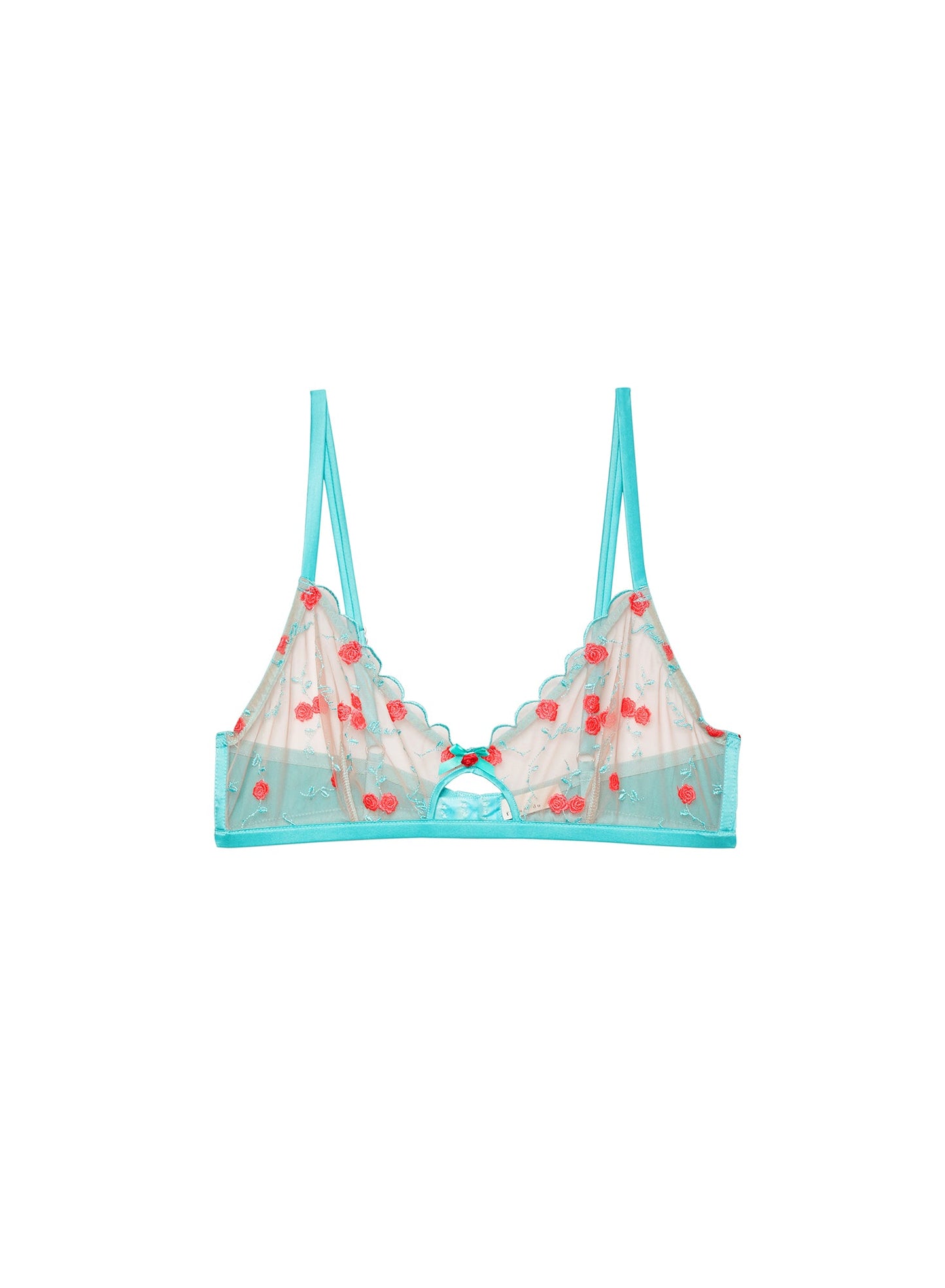 Rose Vine Embroidery Bralette