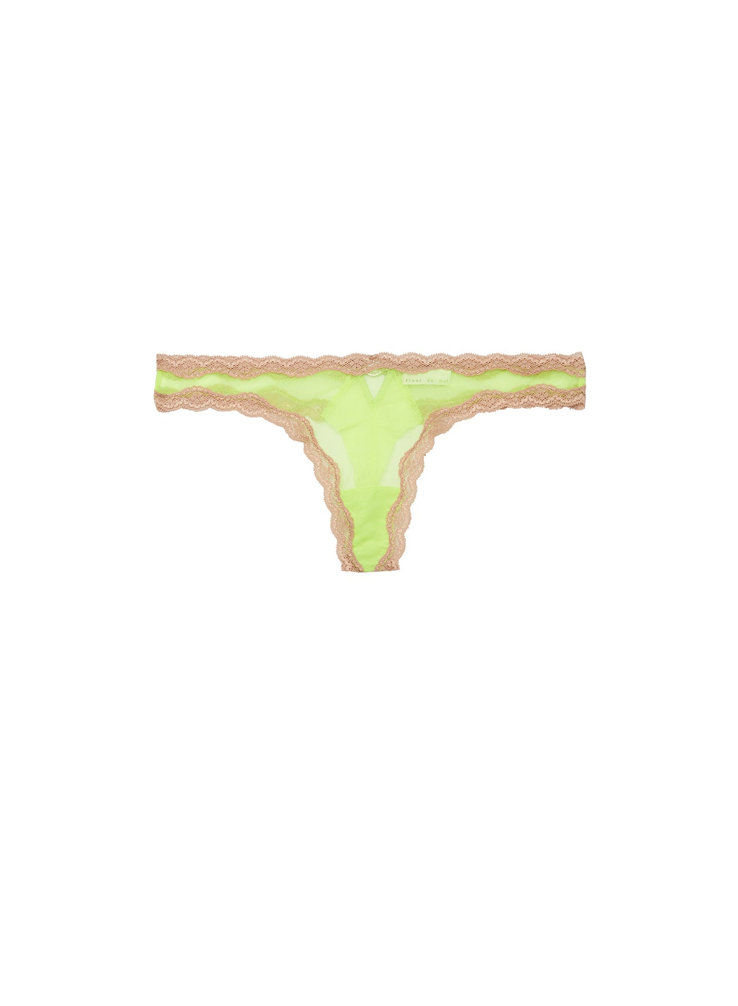 Neon Lemon Italian Tulle Thong