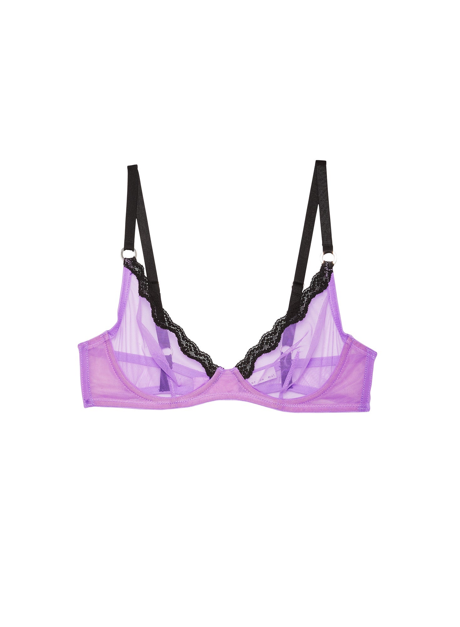 Sheer Tulle Demi Spring Lavender Bra