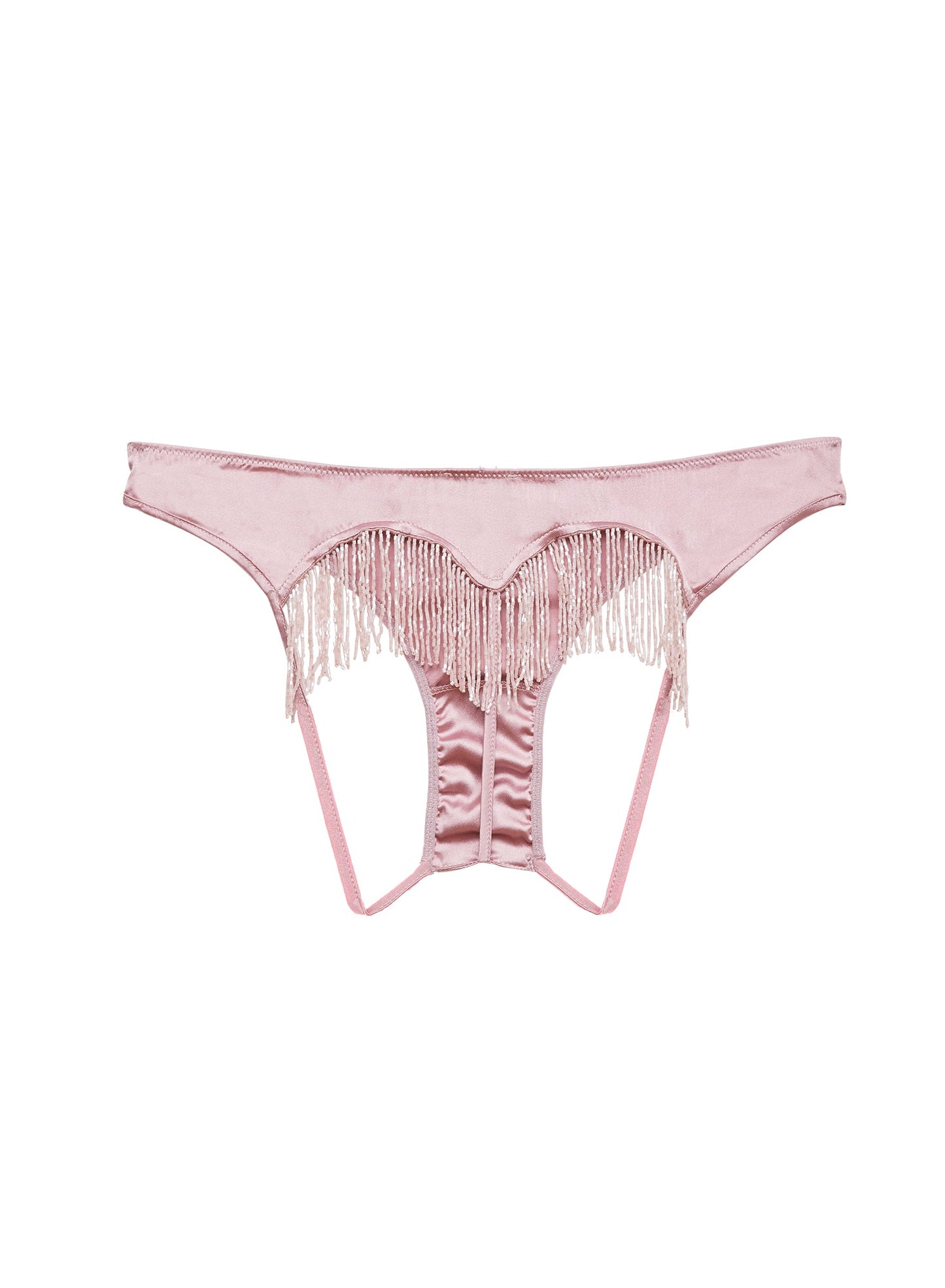 Beaded Fringe Heart Shaped Panty