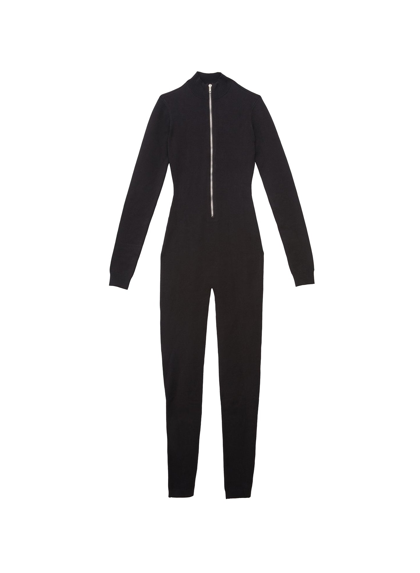 Knit Catsuit Black