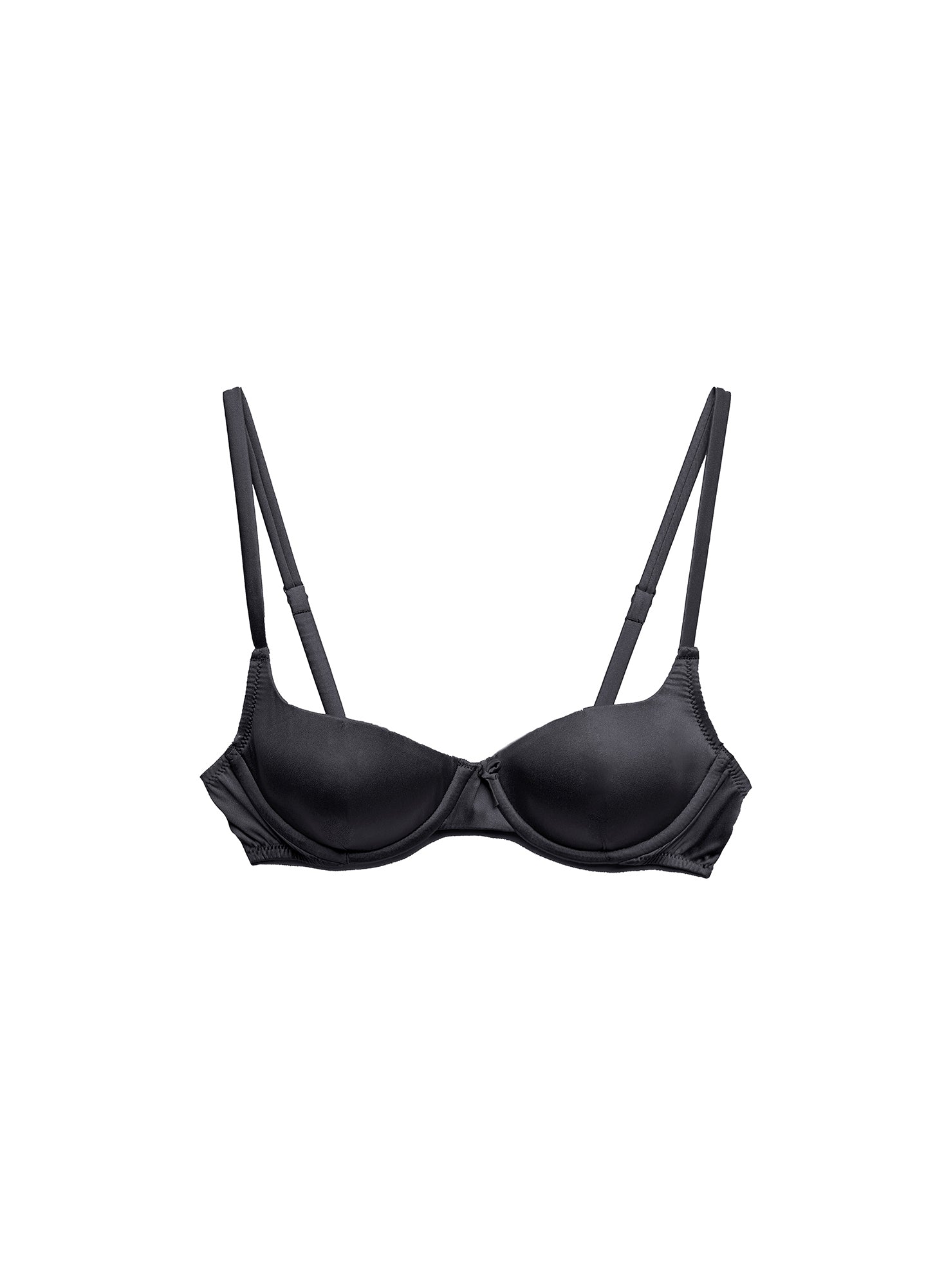 Seamless Luxe Balconette Bra Black