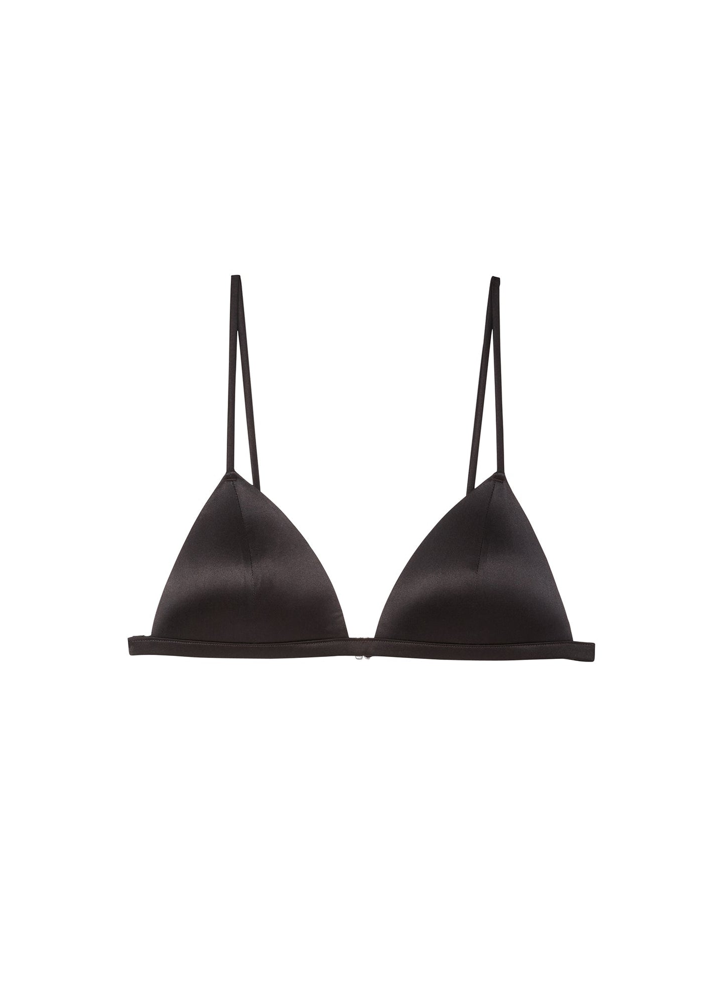 Molded Luxe Black Triangle Bra