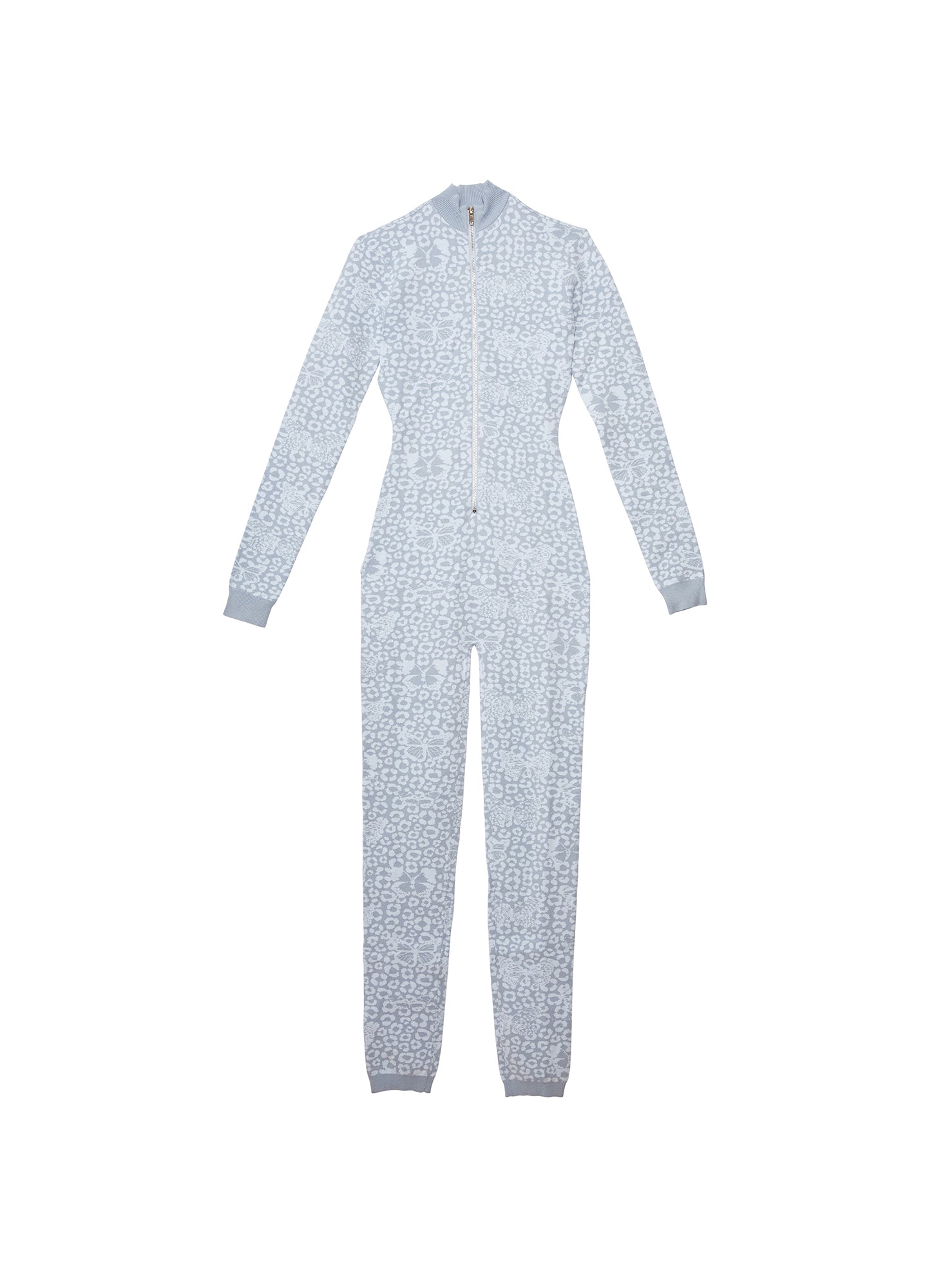 Knit Catsuit Light Blue