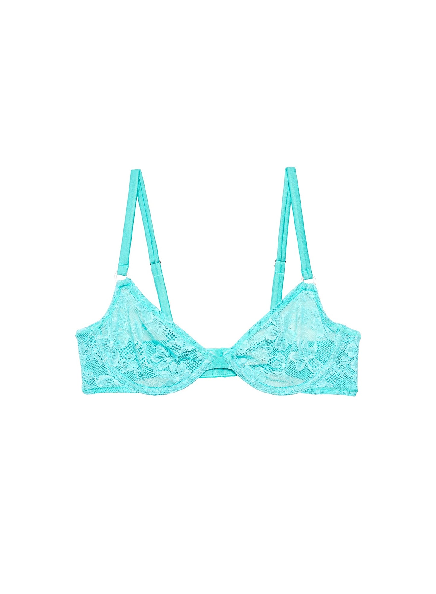 Le Stretch Lace Demi Bra Bright Jade