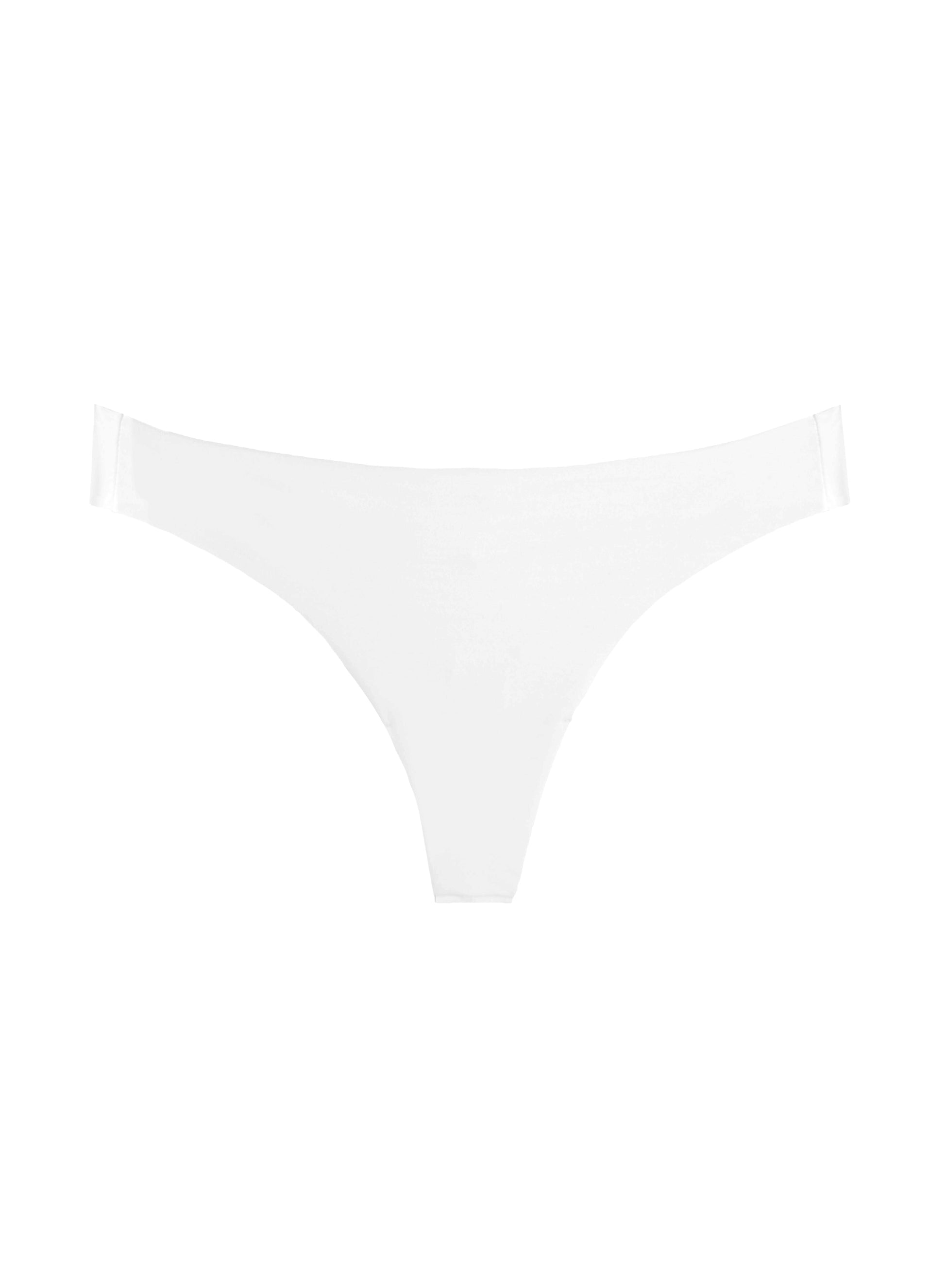 Lace Seamless Thong Ivory