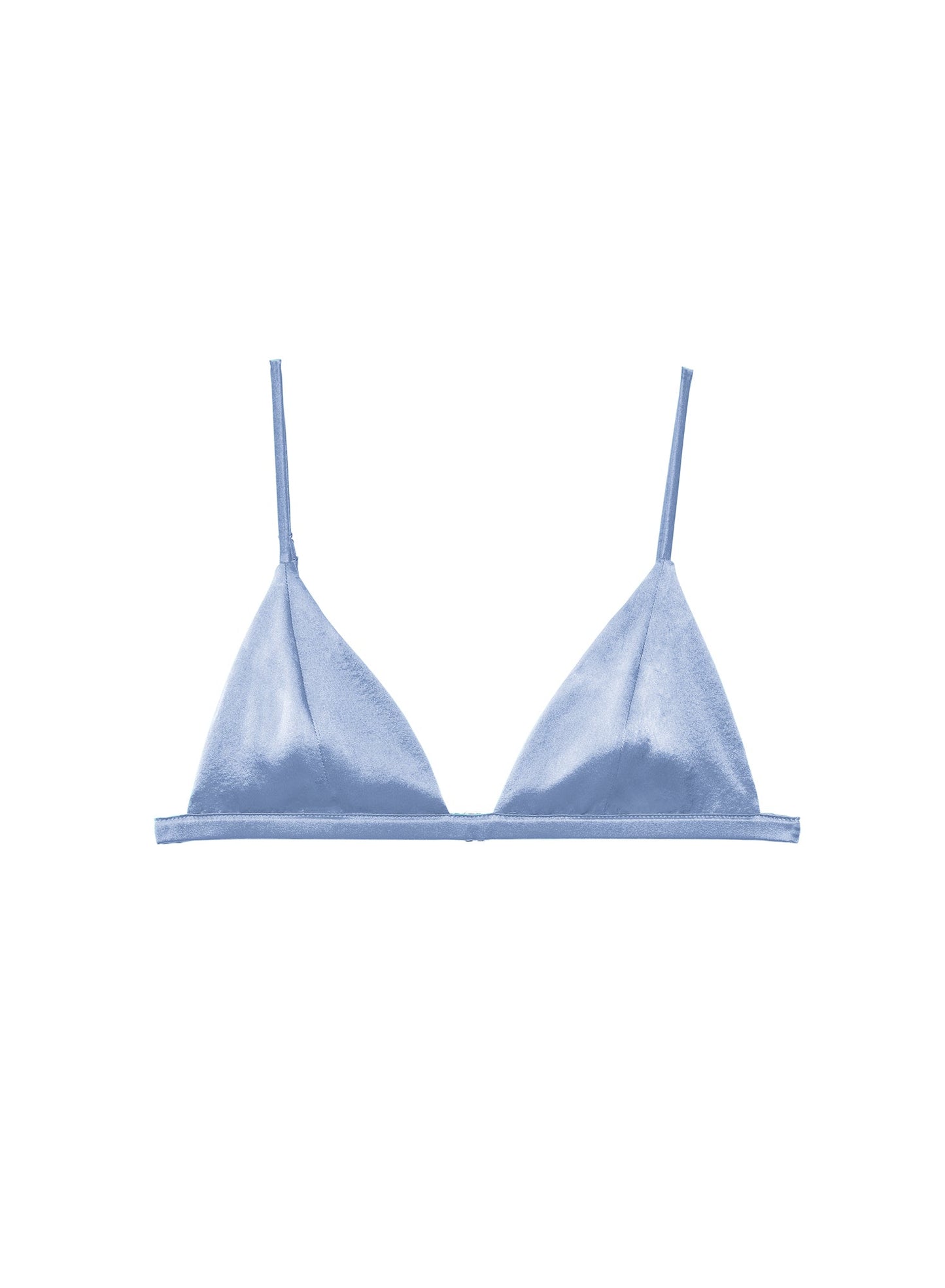 Luxe Denim Blue Triangle Bra