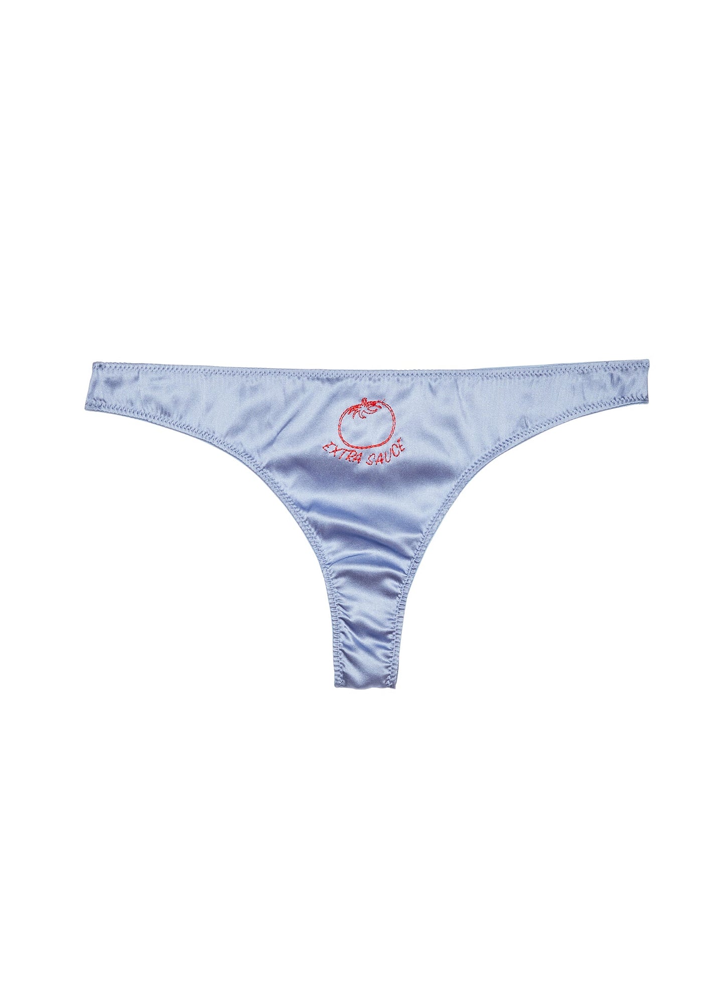 Extra Sauce Luxe Thong Denim Blue