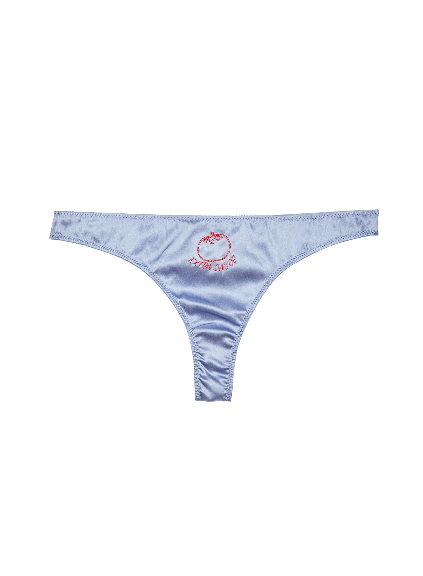 Extra Sauce Luxe Thong Denim Blue