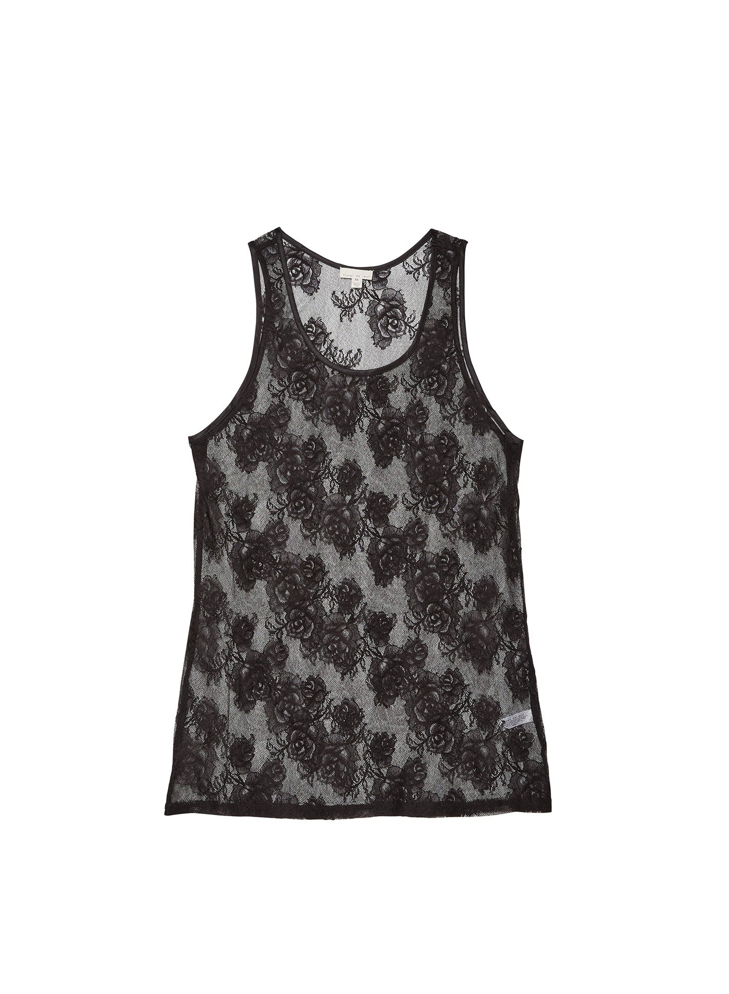 Unisex Black Lace Tank