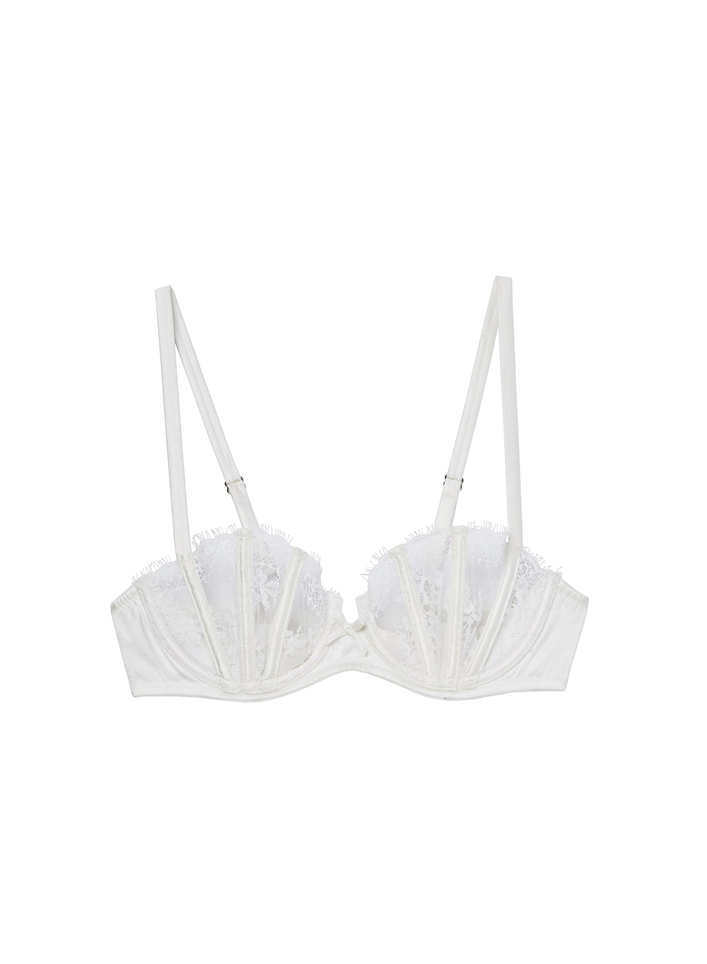 Lace Boned Balconette Bra